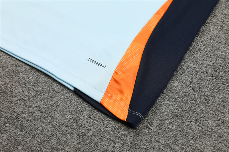 Real Madrid 24-25 Long Sleeve Training Set - Blue & Orange - ManixJersey