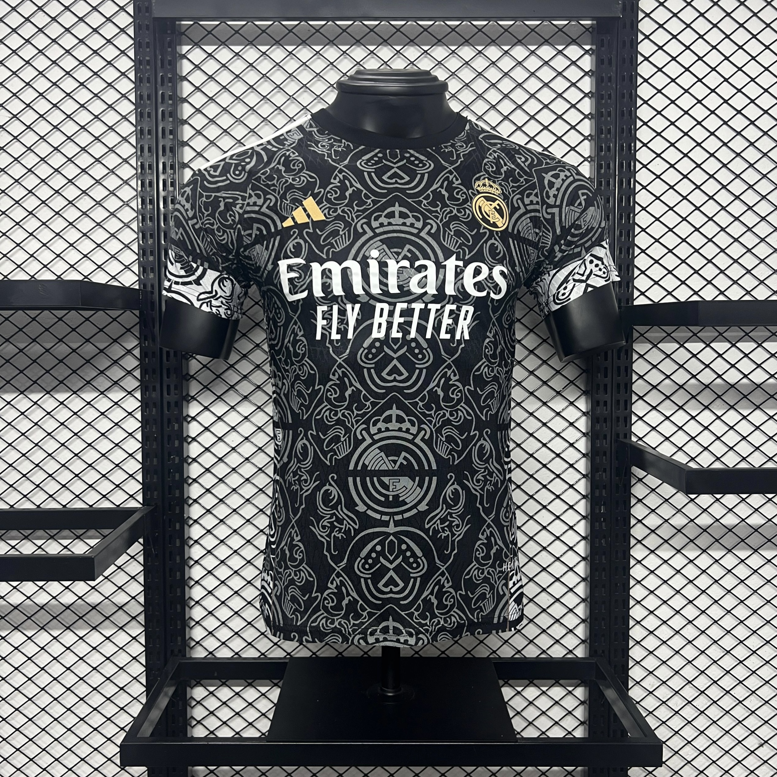 Real Madrid 24-25 Black Line Pattern Special Edtion Jersey - Player Version - ManixJersey