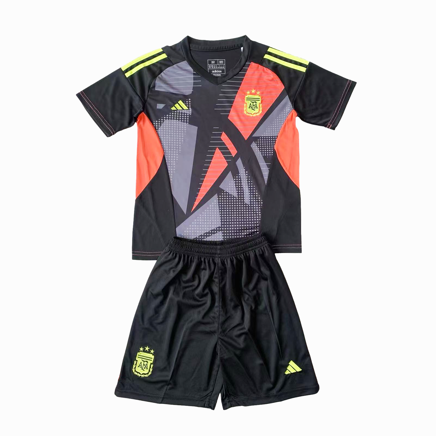 Argentina 2024 Goalkeeper Kids Kit - Black - ManixJersey