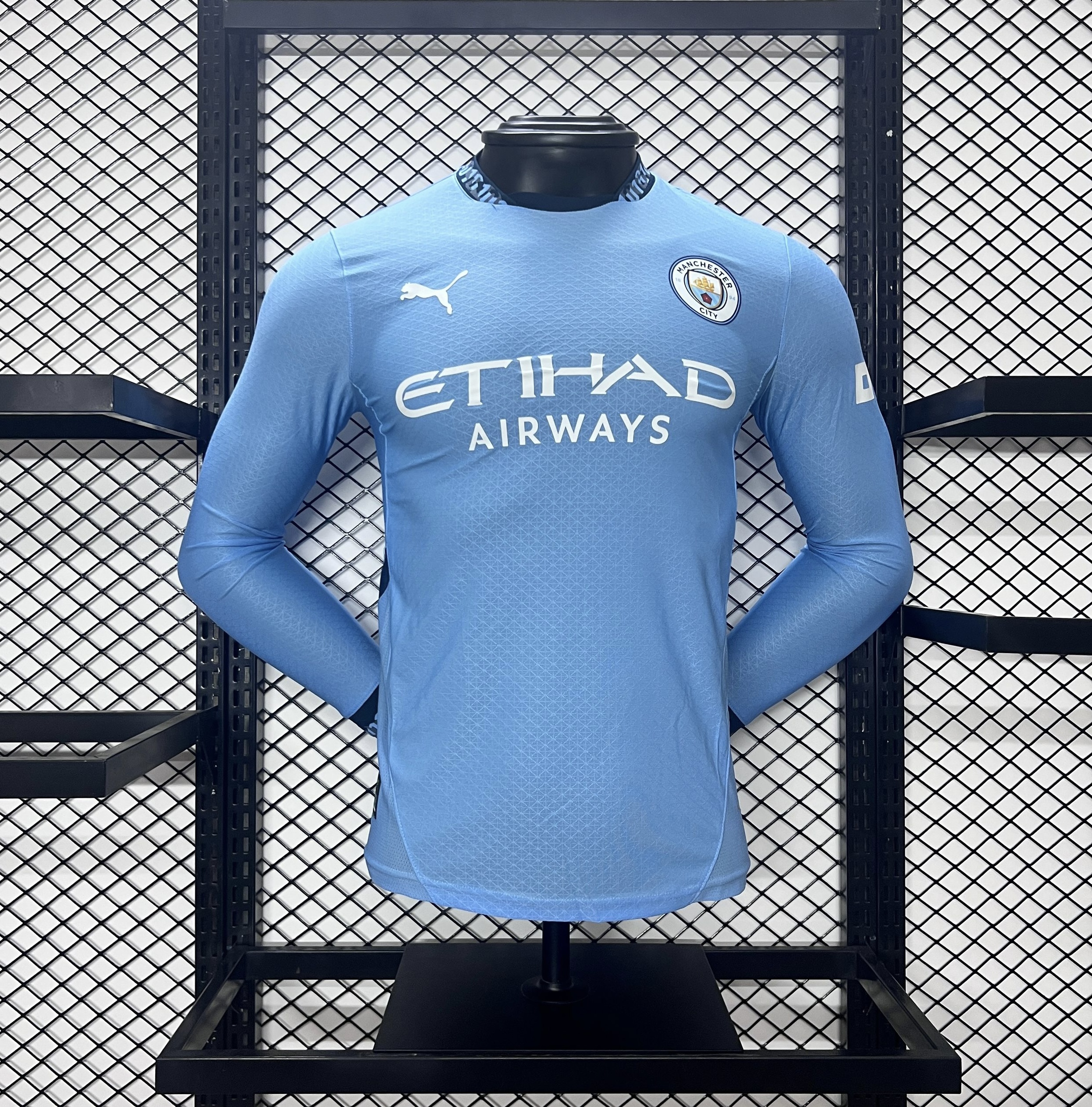 Manchester City 24-25 Home Long Sleeve Jersey - Player Version - ManixJersey