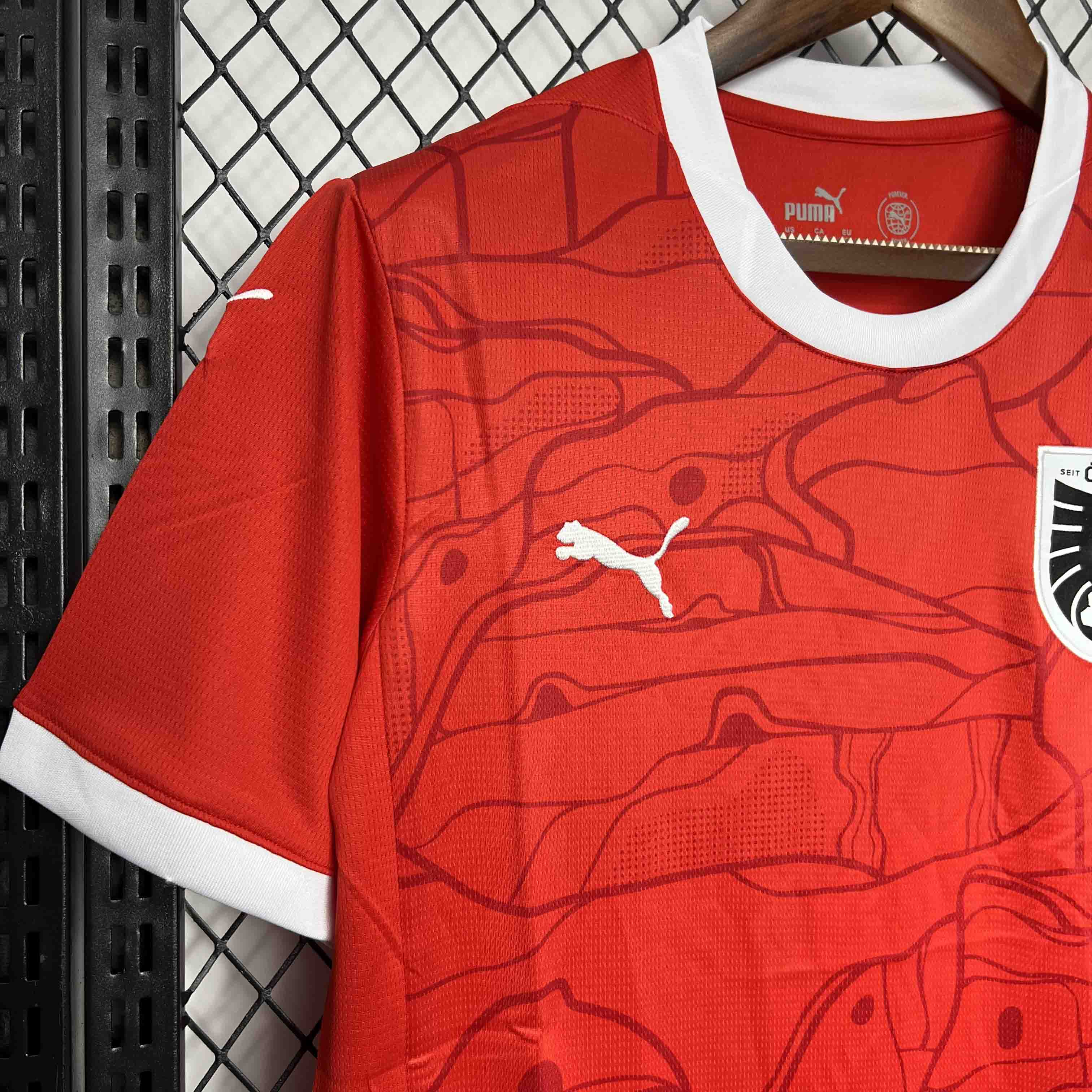 Austria 2024 Home Stadium Jersey - Fans Version - ManixJersey