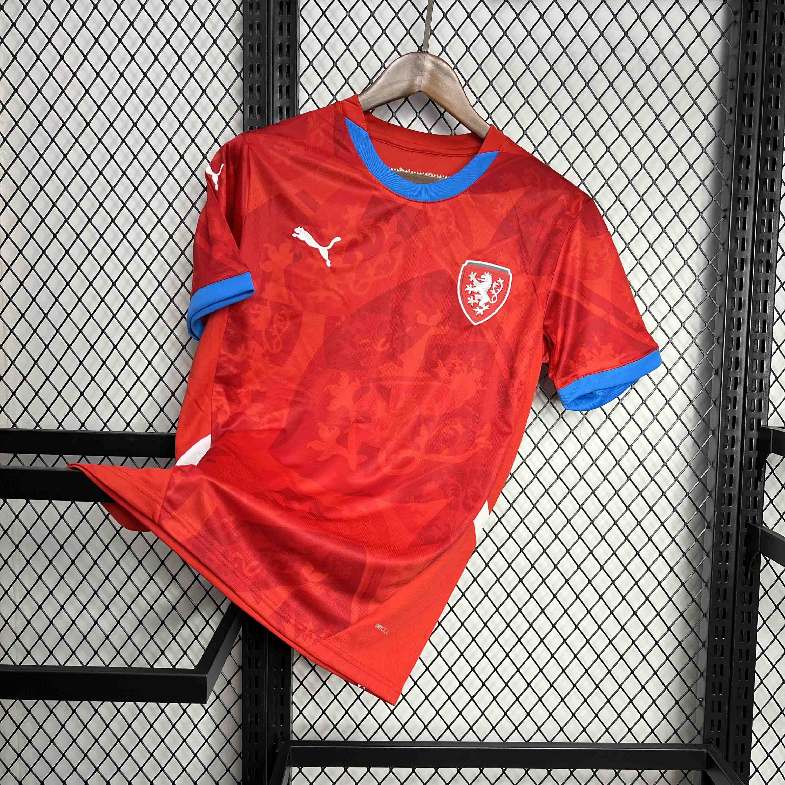 Czech Republic 2024 Home Stadium Jersey - Fans Version - ManixJersey