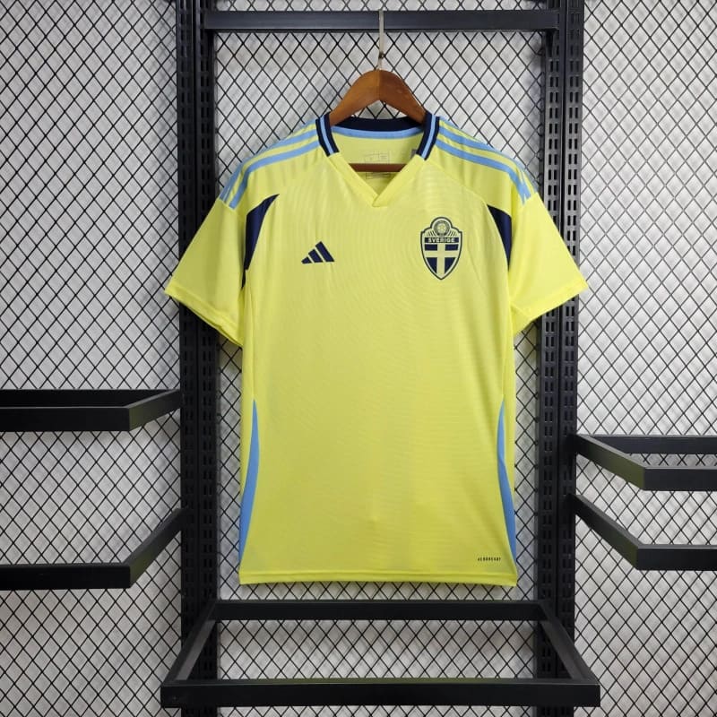 Sweden 2024 Home Stadium Jersey - Fans Version - ManixJersey