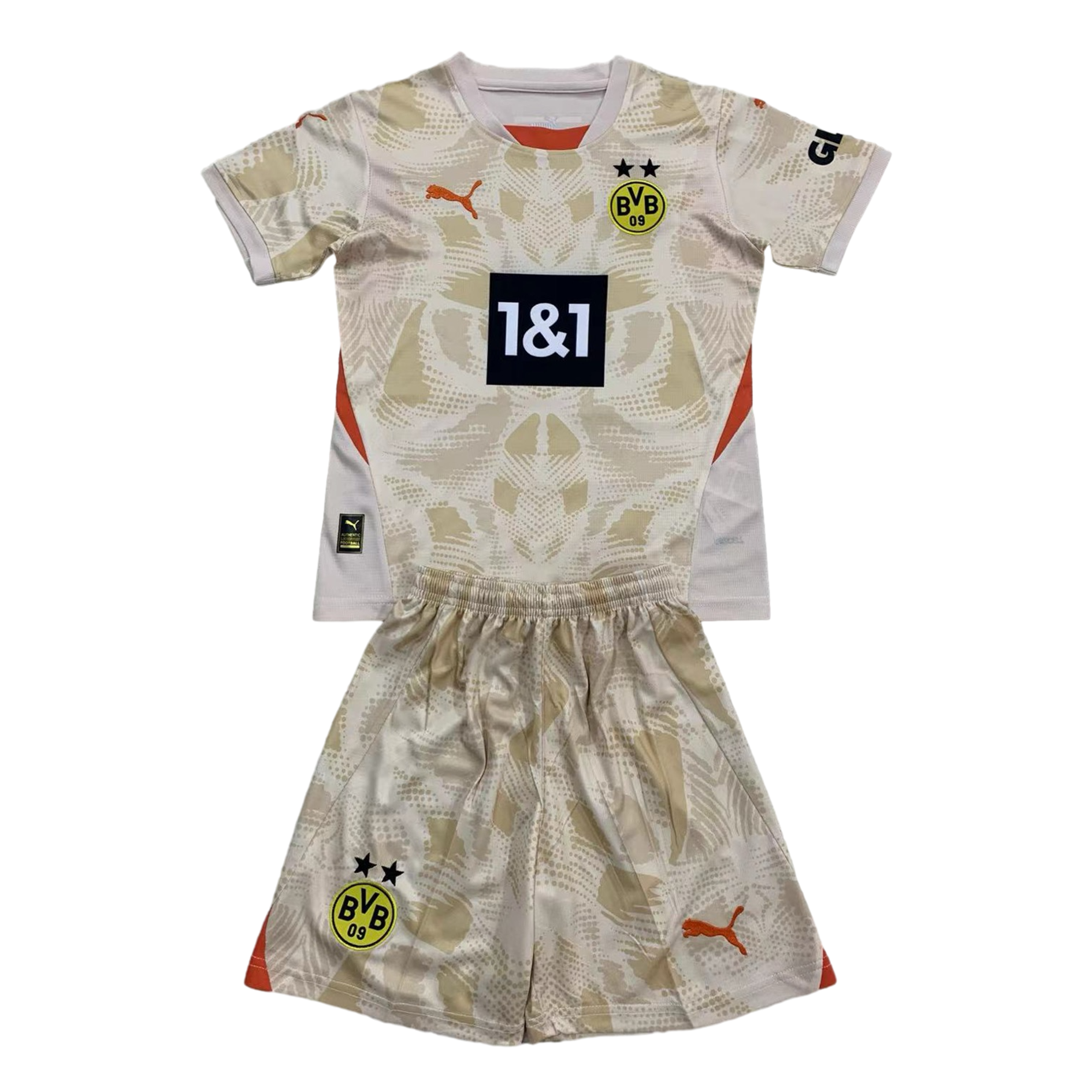 Dortmund 24-25 Goalkeeper Kids Kit - Mud Yellow - ManixJersey