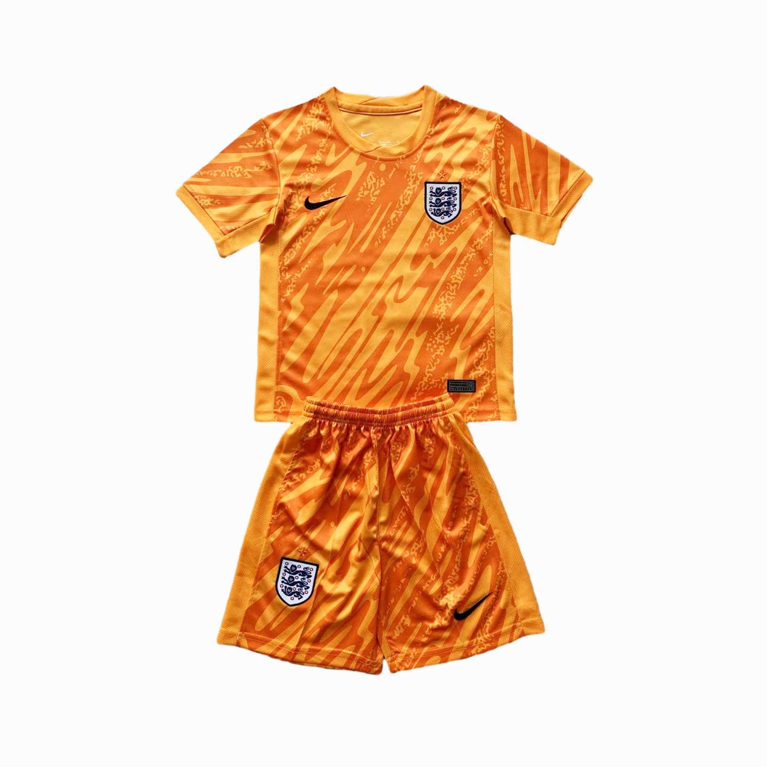 England 2024 Goalkeeper Kids Kit - Orange - ManixJersey