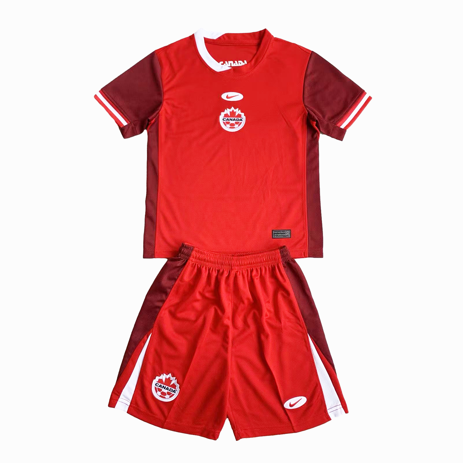Canada 2024 Home Stadium Goalkeeper Kids Kit - ManixJersey
