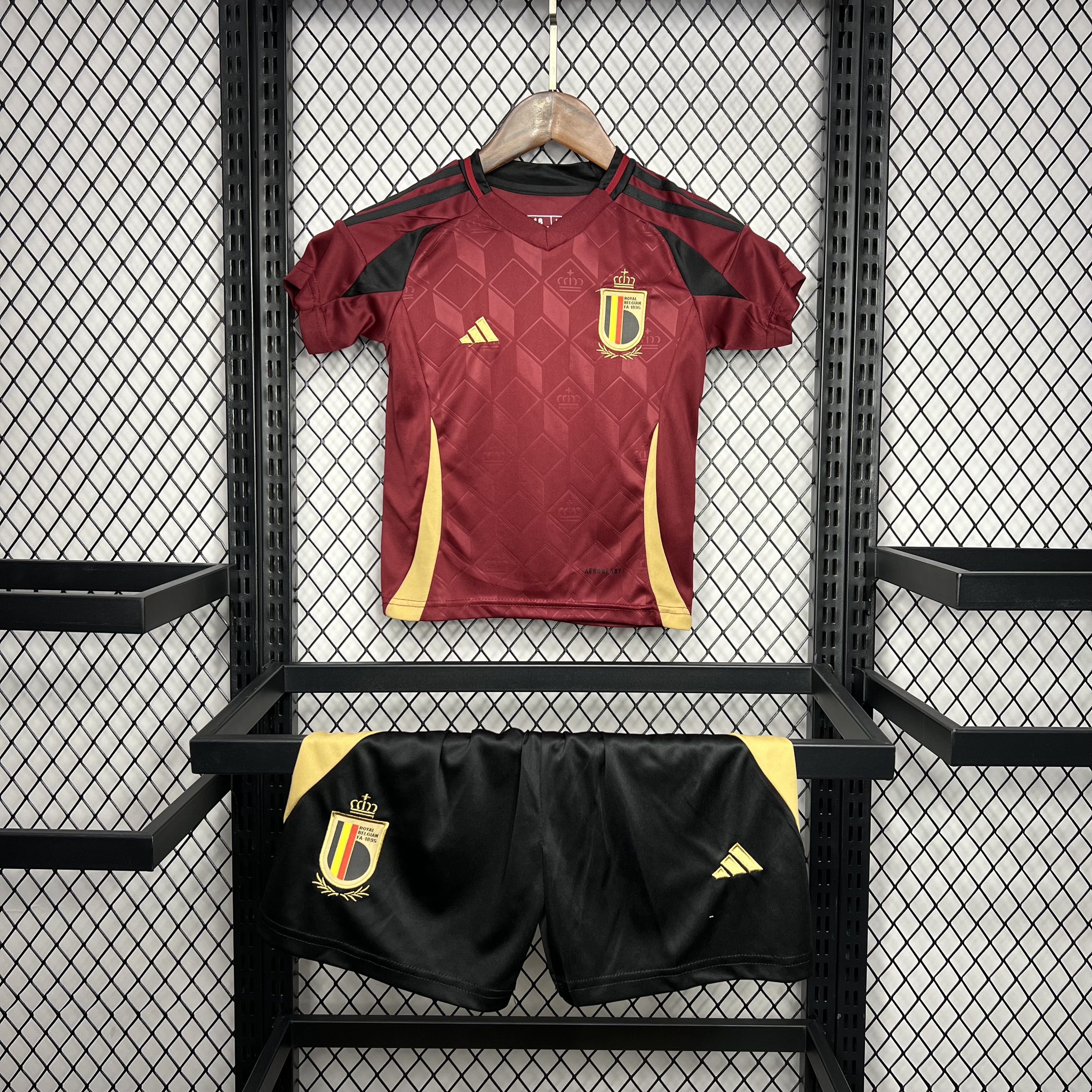 Belgium 2024 Home Stadium Kids Kit - ManixJersey
