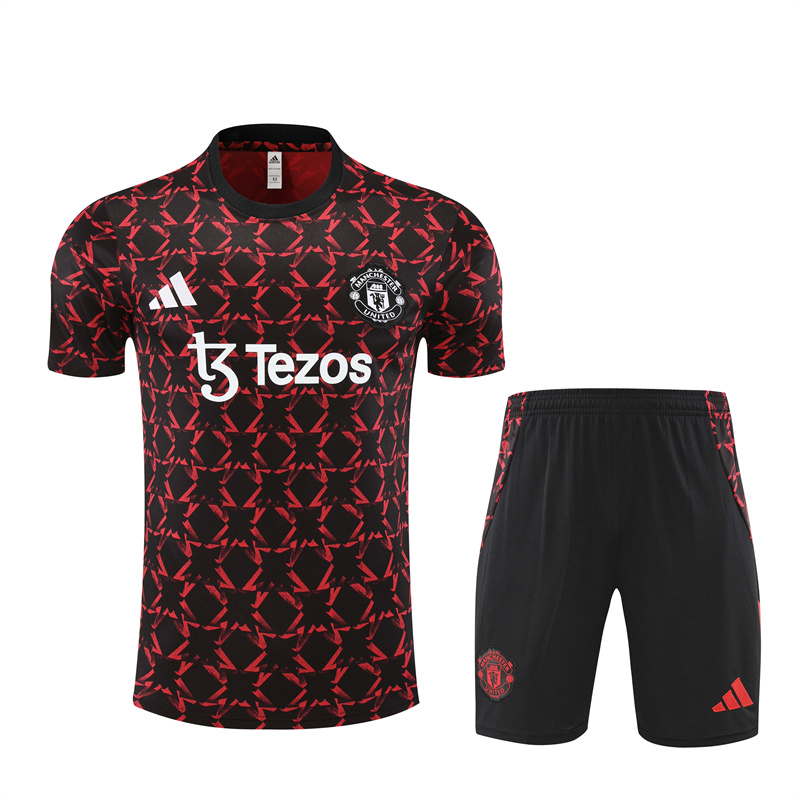 Manchester United 24-25 Short-Sleeve Training Set - Red - ManixJersey