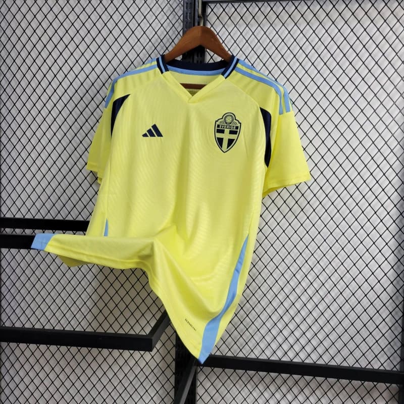 Sweden 2024 Home Stadium Jersey - Fans Version - ManixJersey