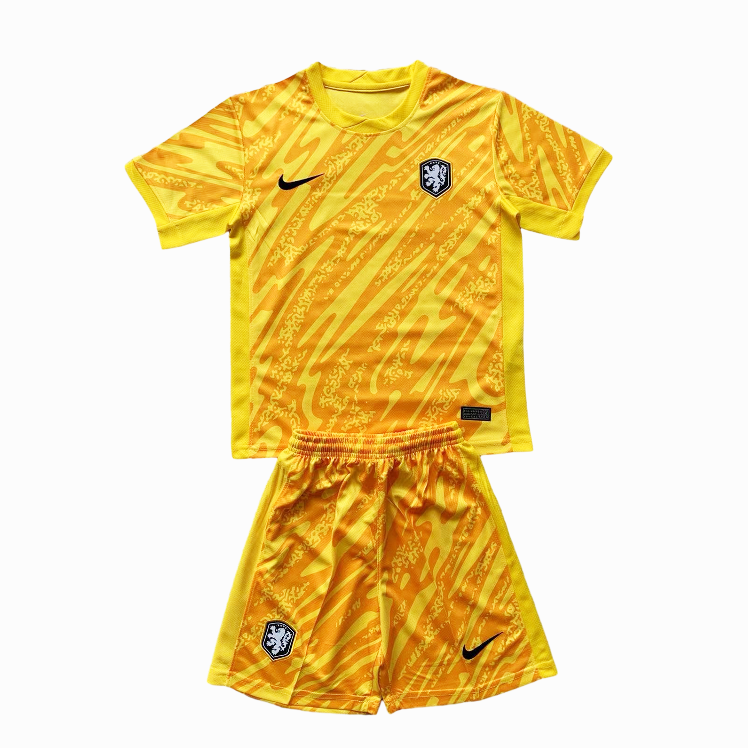 Netherlands 2024 Goalkeeper Kids Kit - Yellow - ManixJersey