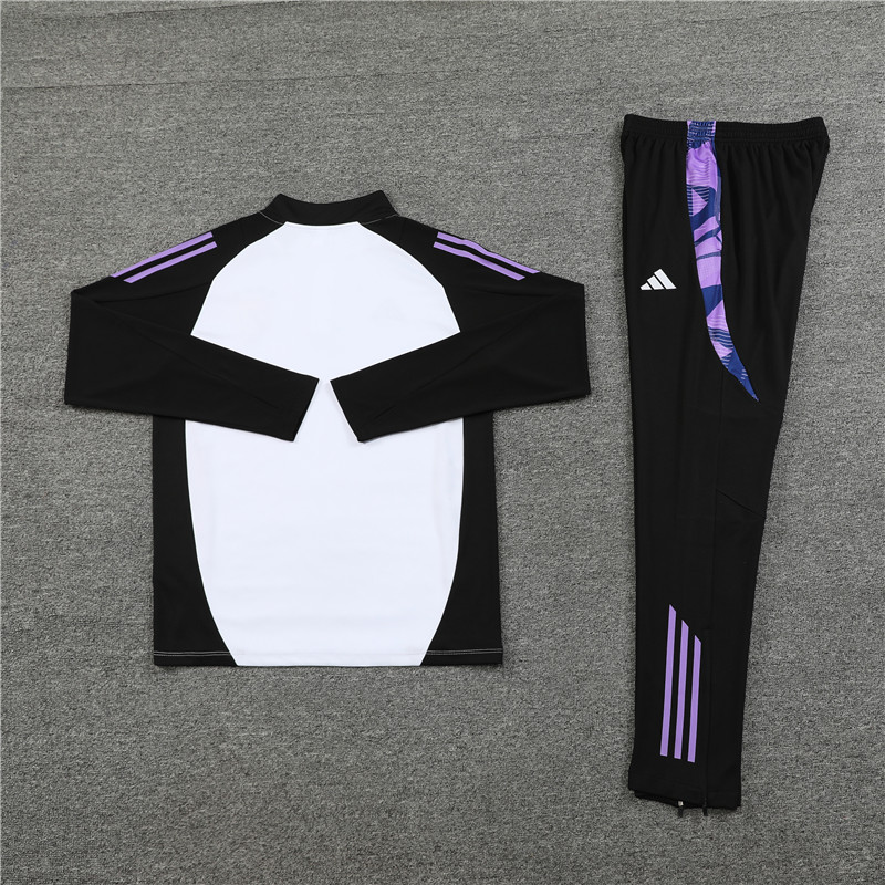Germany 2024 Long Sleeve Training Set - White With Black - ManixJersey