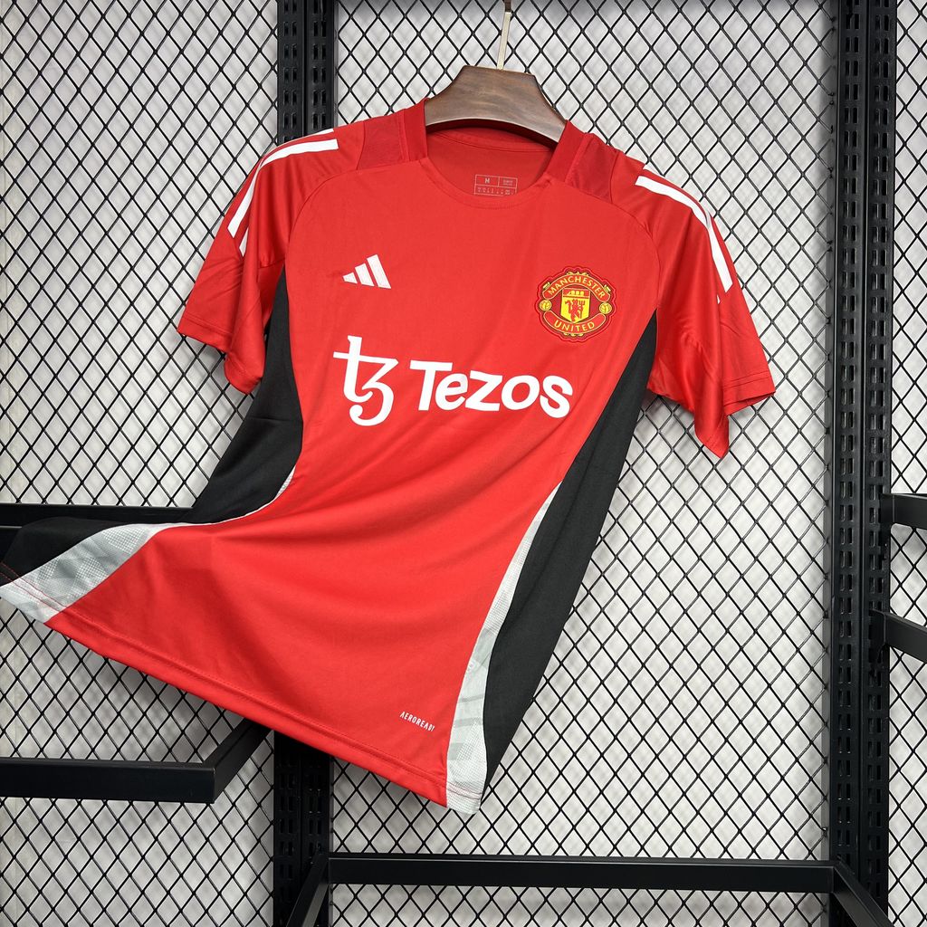 Manchester United 24-25 Red Pre-match Training Jersey - Fans Version - ManixJersey