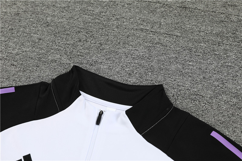 Germany 2024 Long Sleeve Training Set - White With Black - ManixJersey