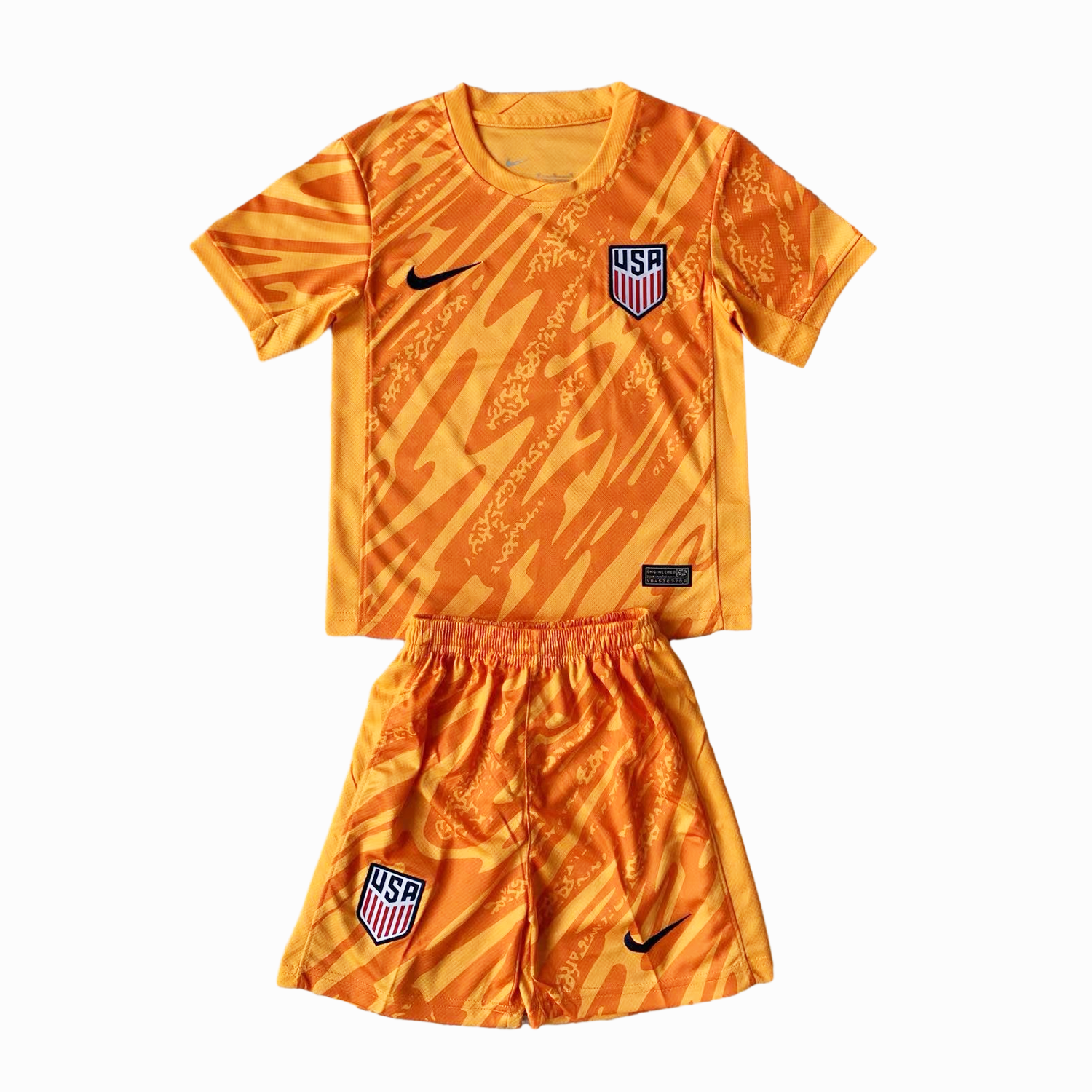 United States USA 2024 Goalkeeper Kids Kit - Orange - ManixJersey