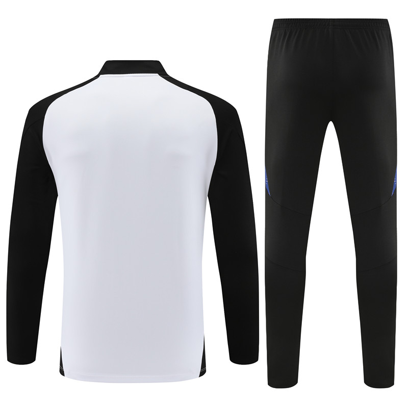 Germany 2024 Long Sleeve Training Set - White With Black - ManixJersey