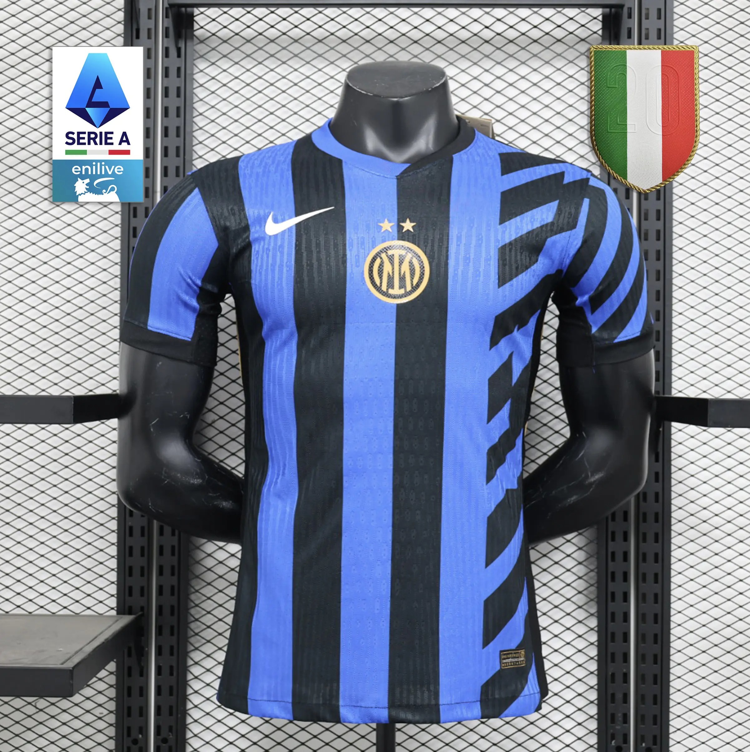 Inter Milan 24-25 Home Stadium Jersey with None Sponsor - Player Version - ManixJersey