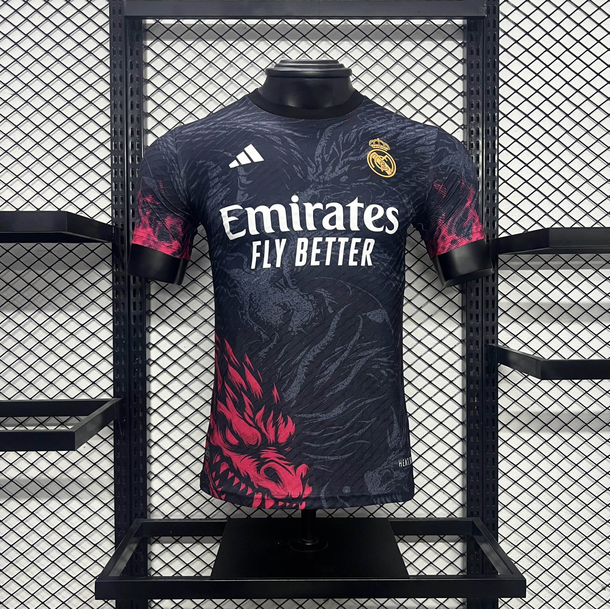 Real Madrid 24-25 Red Dragon Special Edition Black Jersey - Player Version - ManixJersey