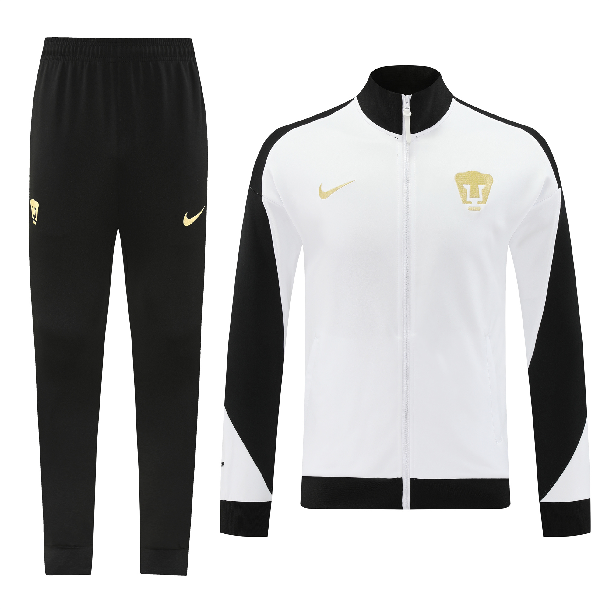Pumas UNAM 24-25 Jacket Training Tracksuit - White - ManixJersey