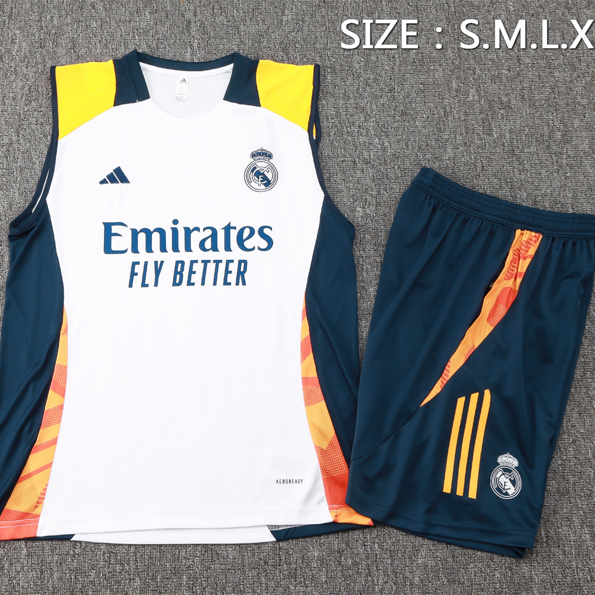 Real Madrid 24-25 Vest Training Set - White - ManixJersey