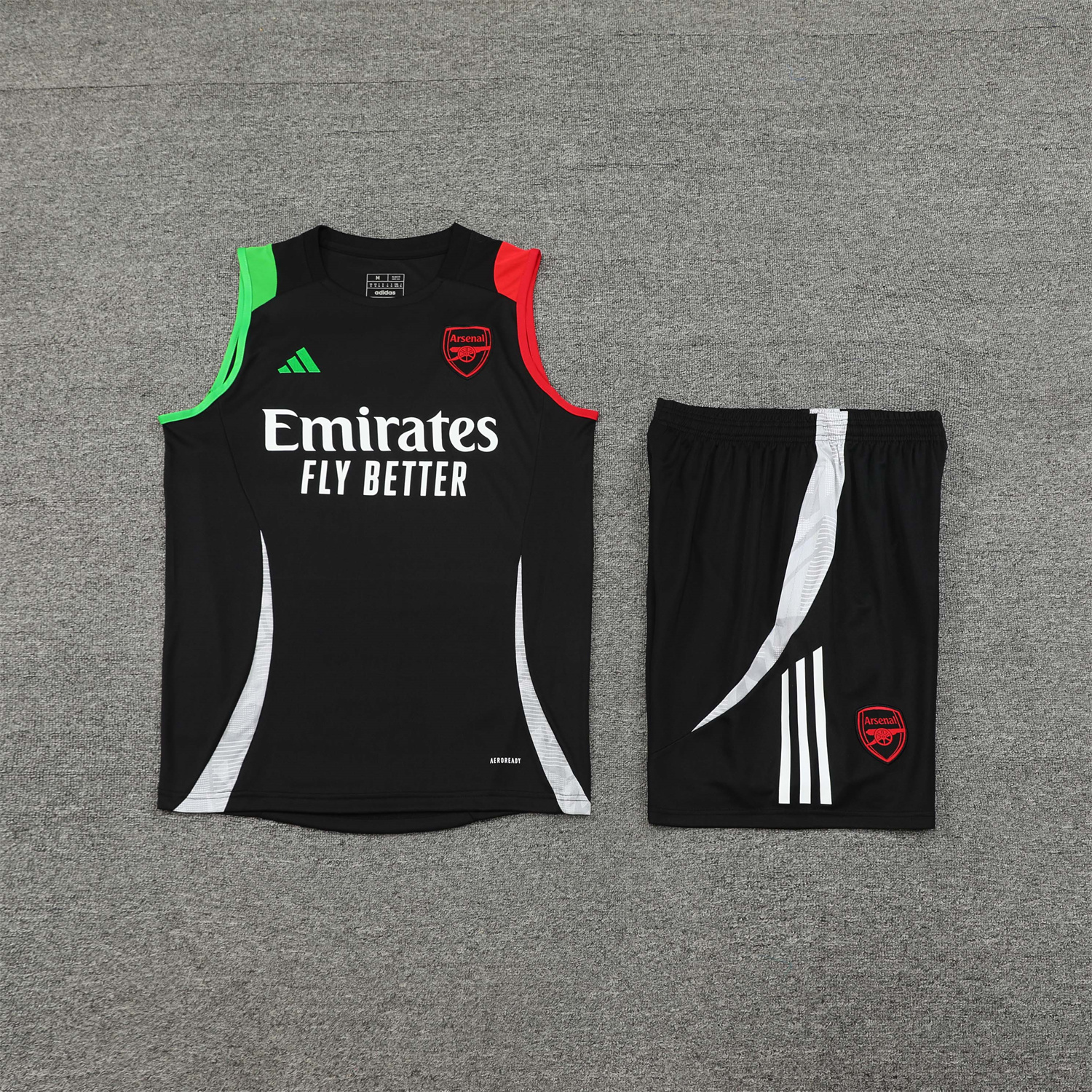 Arsenal 24-25 Vest Training Set - Black - ManixJersey