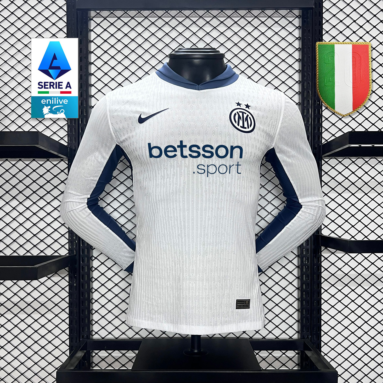 Inter Milan 24-25 Away Long Jersey With Chest Advertisement - Player Version - ManixJersey