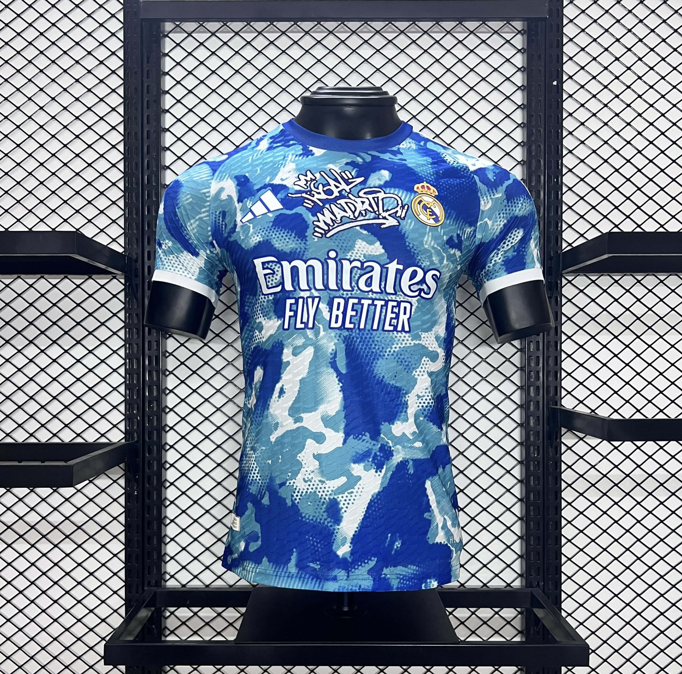 Real Madrid 24-25 Blue Watercolor Special Edition Jersey - Player Version - ManixJersey