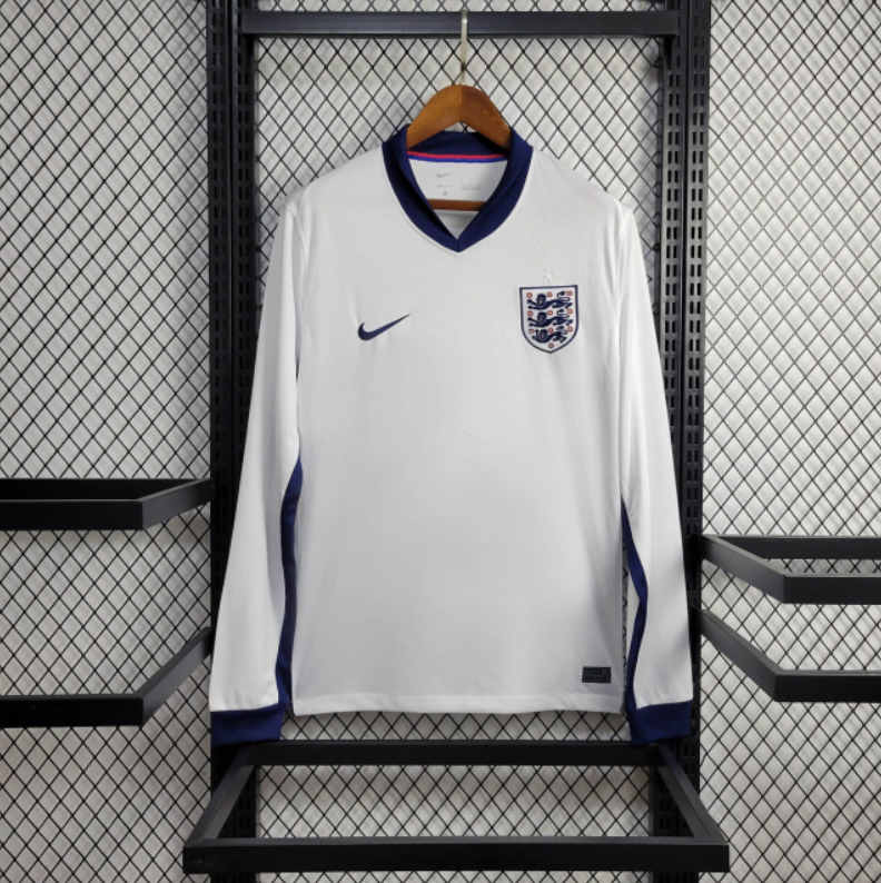 England 2024 Home Stadium Long Sleeve Jersey - Fans Version - ManixJersey