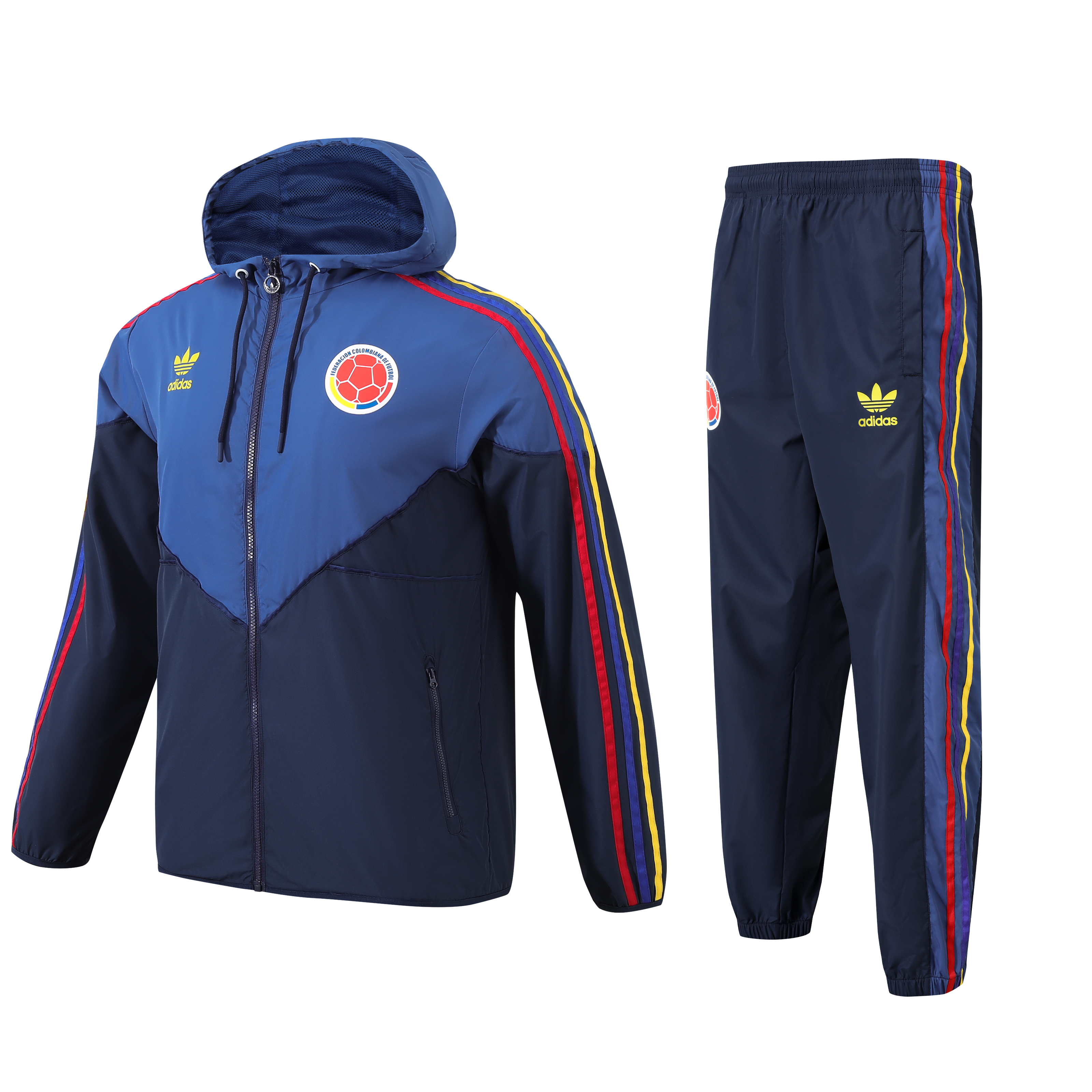 Colombia 24-25 Blue Throwback Windbreaker Suit - Jackets & Pants - ManixJersey