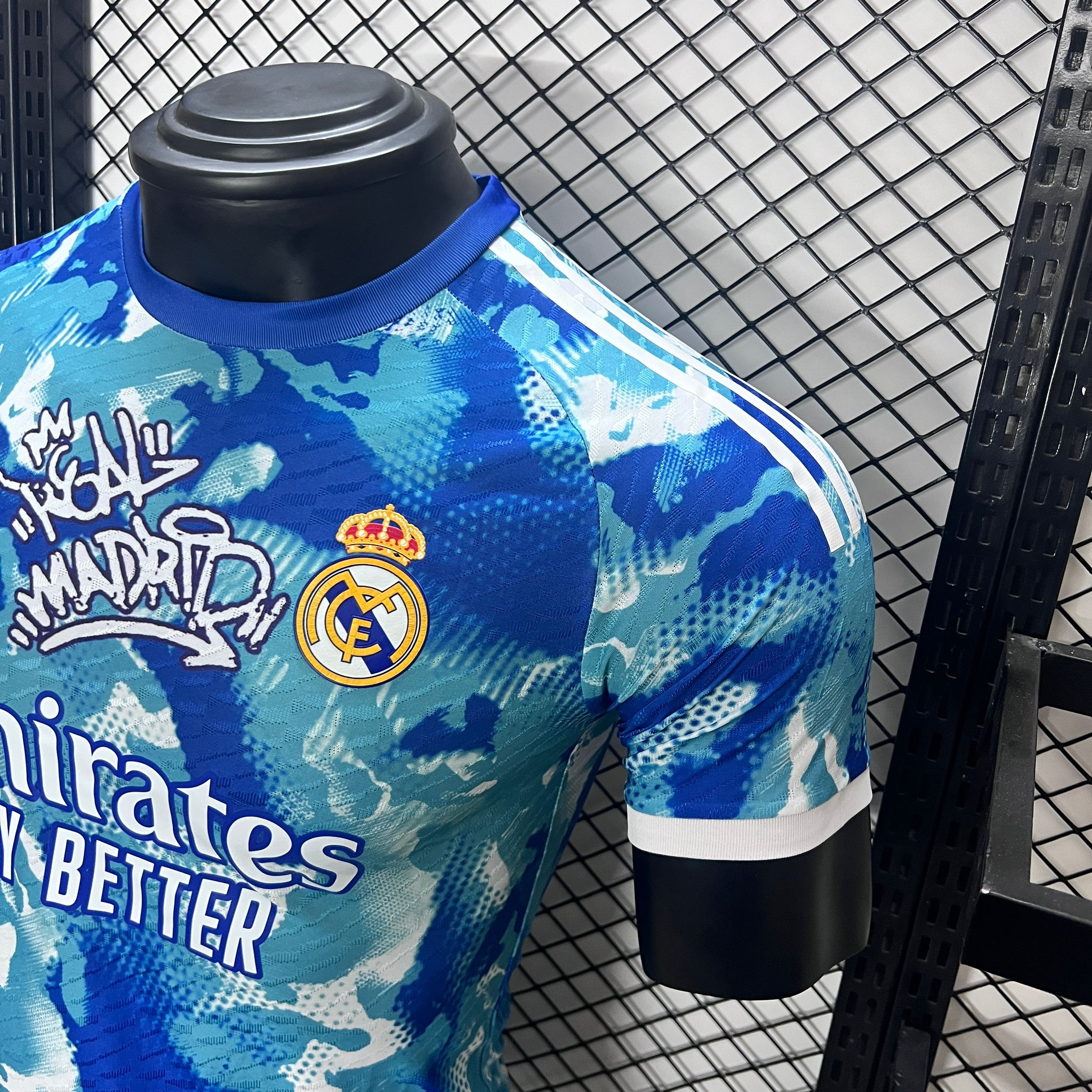 Real Madrid 24-25 Blue Watercolor Special Edition Jersey - Player Version - ManixJersey