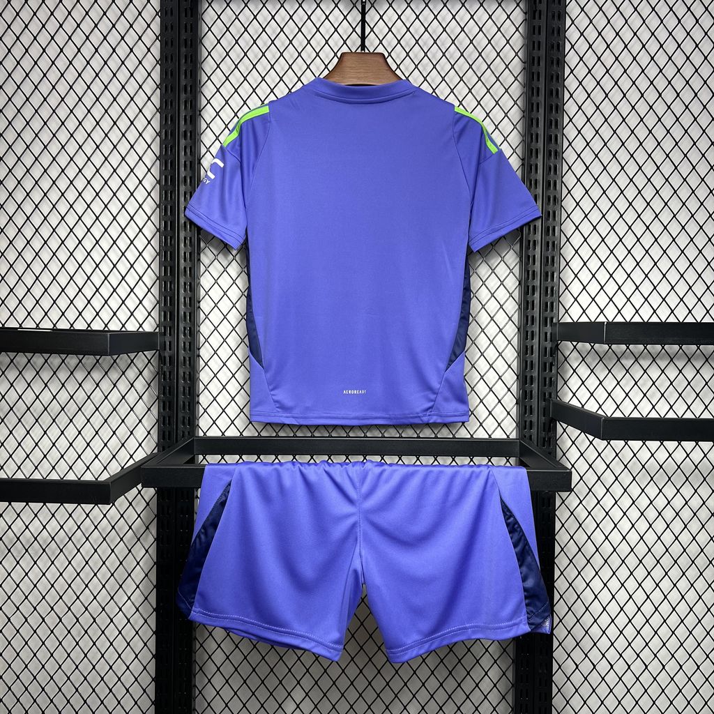 Manchester United 24-25 Purple Goalkeeper Kids Kit - ManixJersey