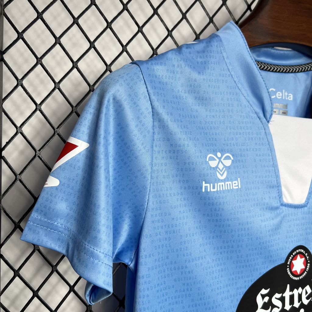 Celta Vigo 24-25 Home Stadium Kids Kit - ManixJersey