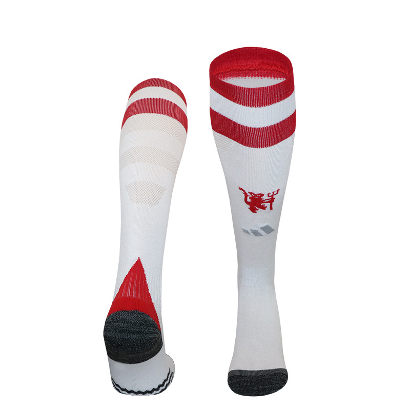 Manchester United 24-25 Away Socks - White & Red - ManixJersey
