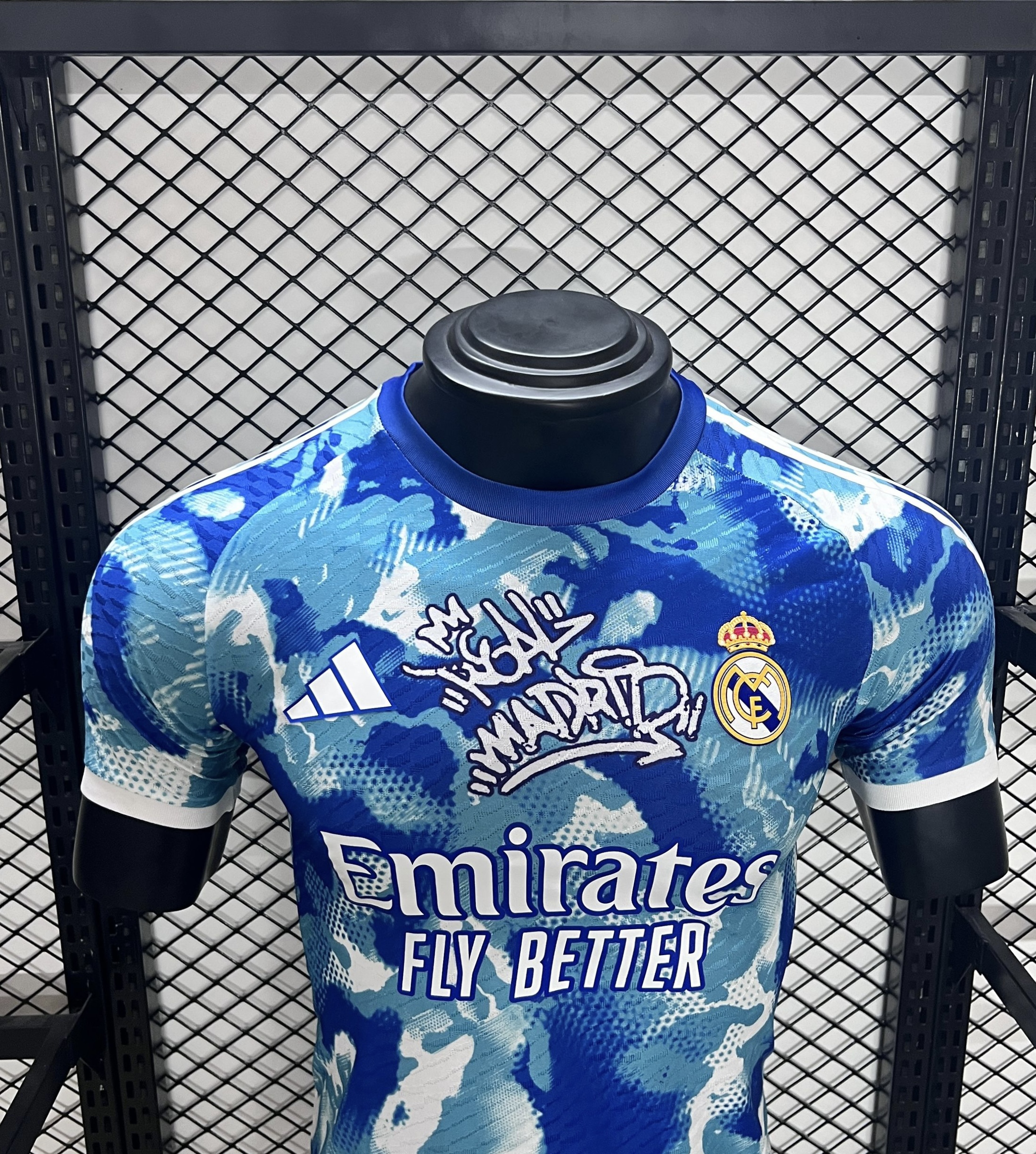 Real Madrid 24-25 Blue Watercolor Special Edition Jersey - Player Version - ManixJersey