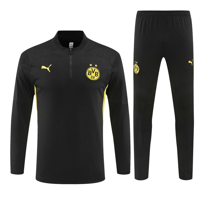 Dortmund 24-25 Long Sleeve Training Set - Black - ManixJersey