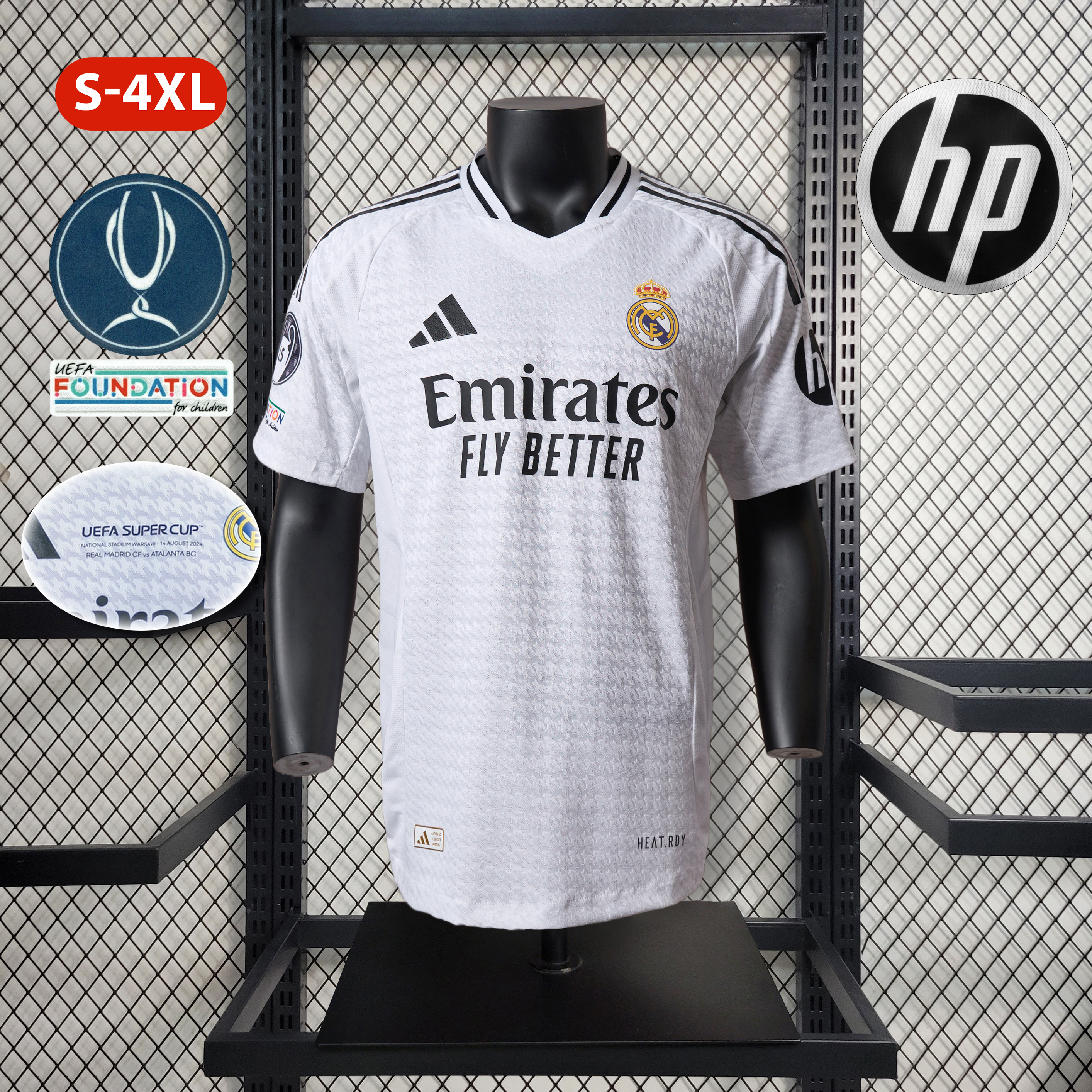 UEFA SUPER CUP - Real Madrid 24-25 Home Stadium Jersey - Player Version - ManixJersey