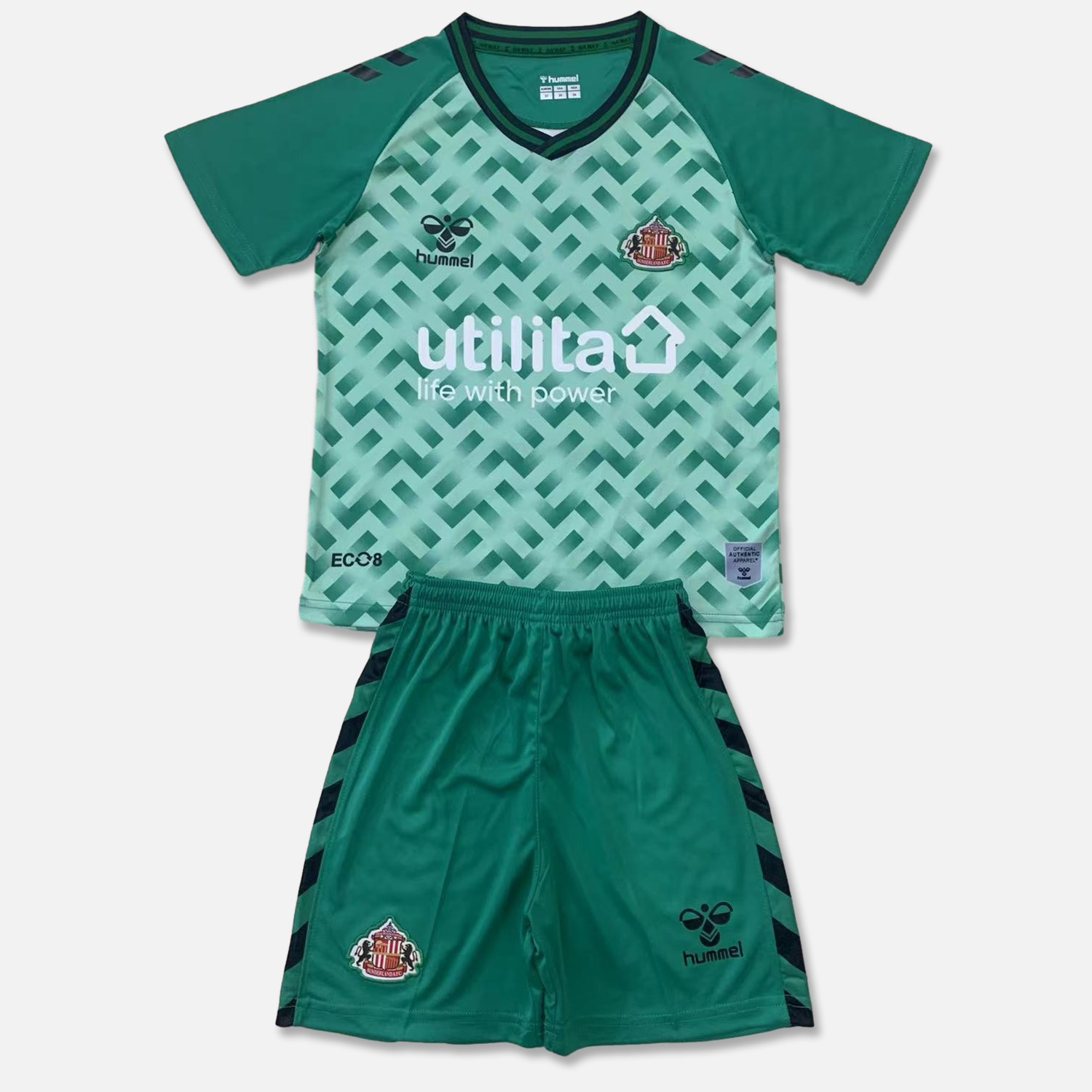 Sunderland 24-25 Green GK Home Kids Kit - ManixJersey