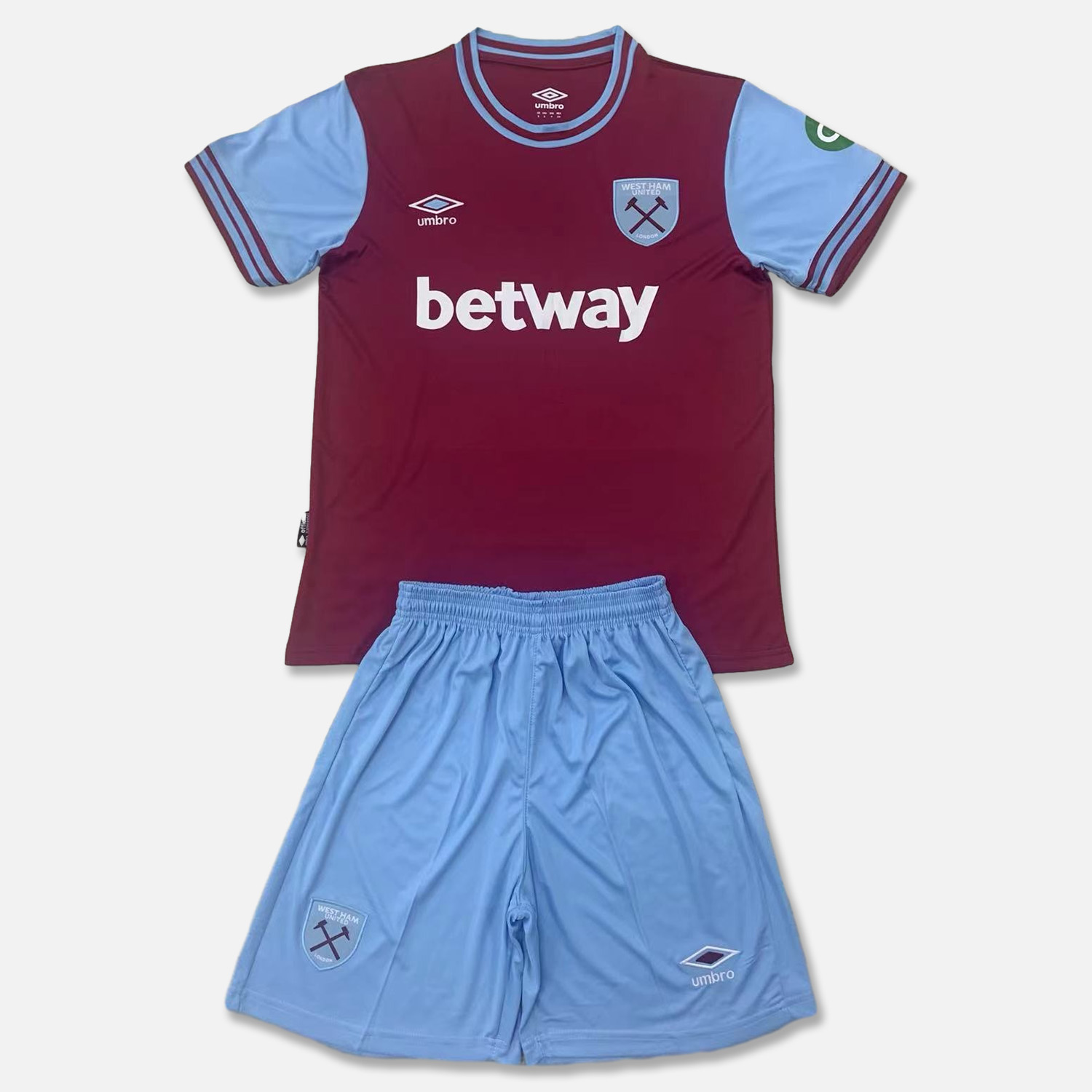 West Ham United 24-25 Home Men's Adult Jersey Set - Fans Version - ManixJersey