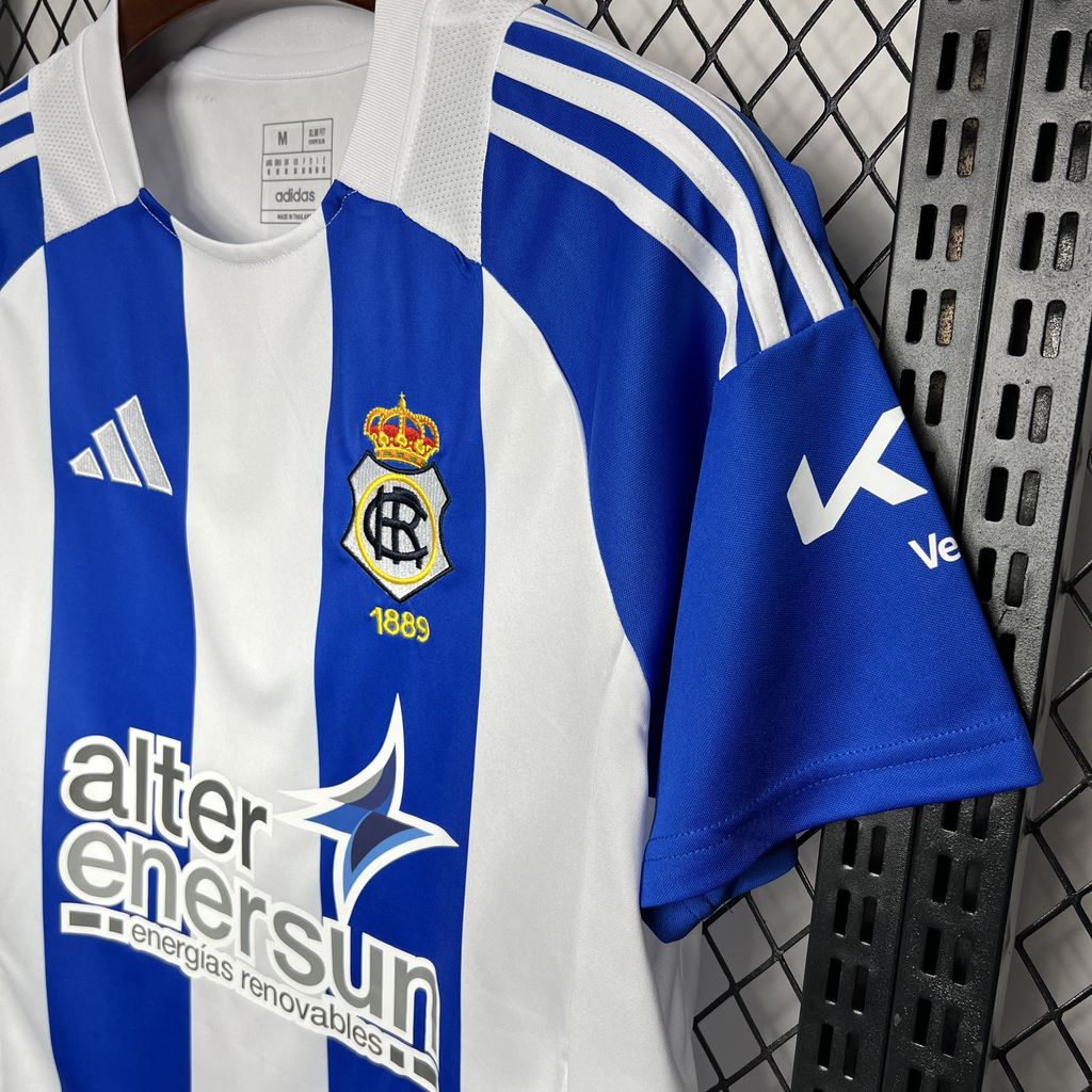 Real Club Recreativo de Huelva 24-25 Home Stadium Jersey - Fans Version - ManixJersey