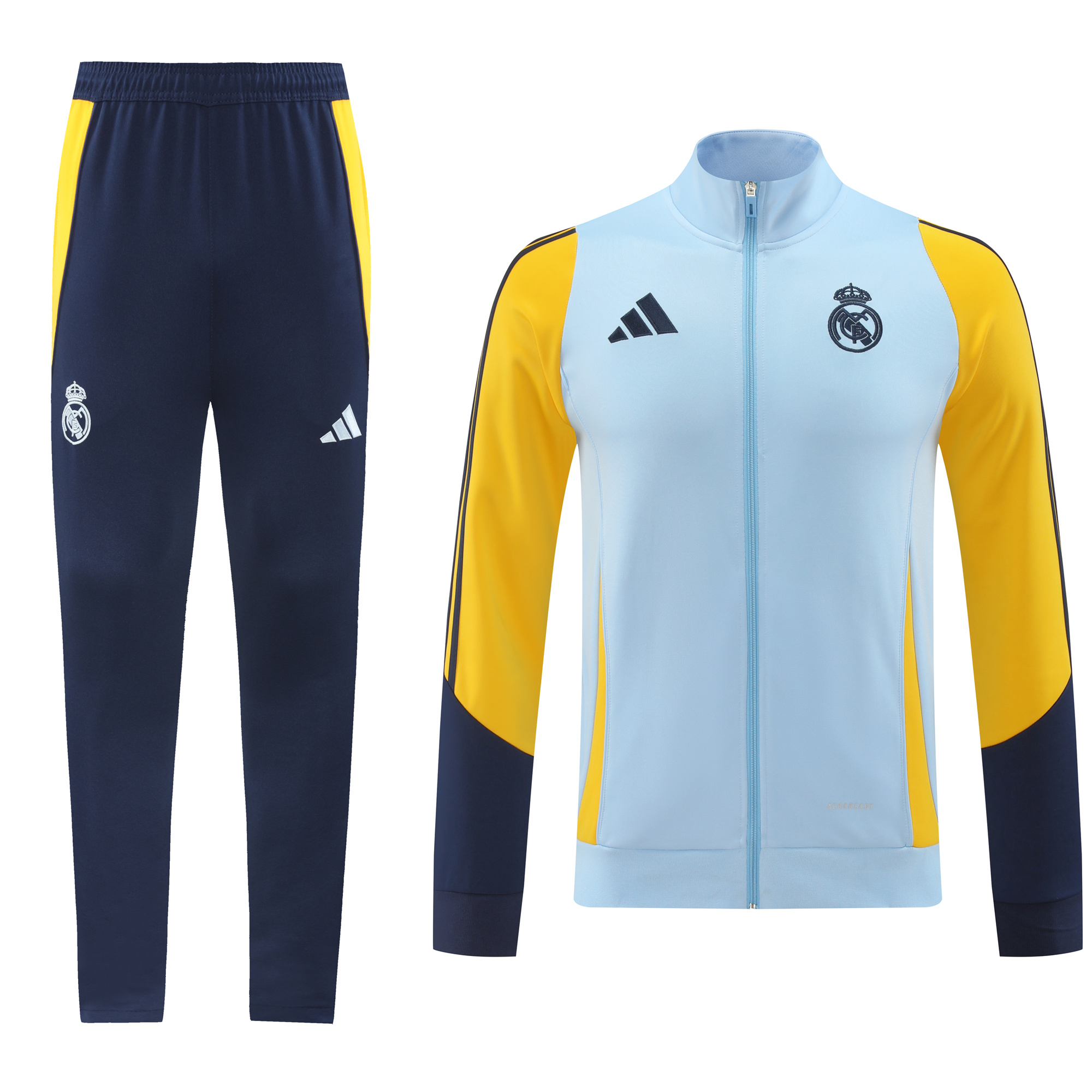 Real Madrid 24-25 Jacket Training Tracksuit - Light Blue - ManixJersey