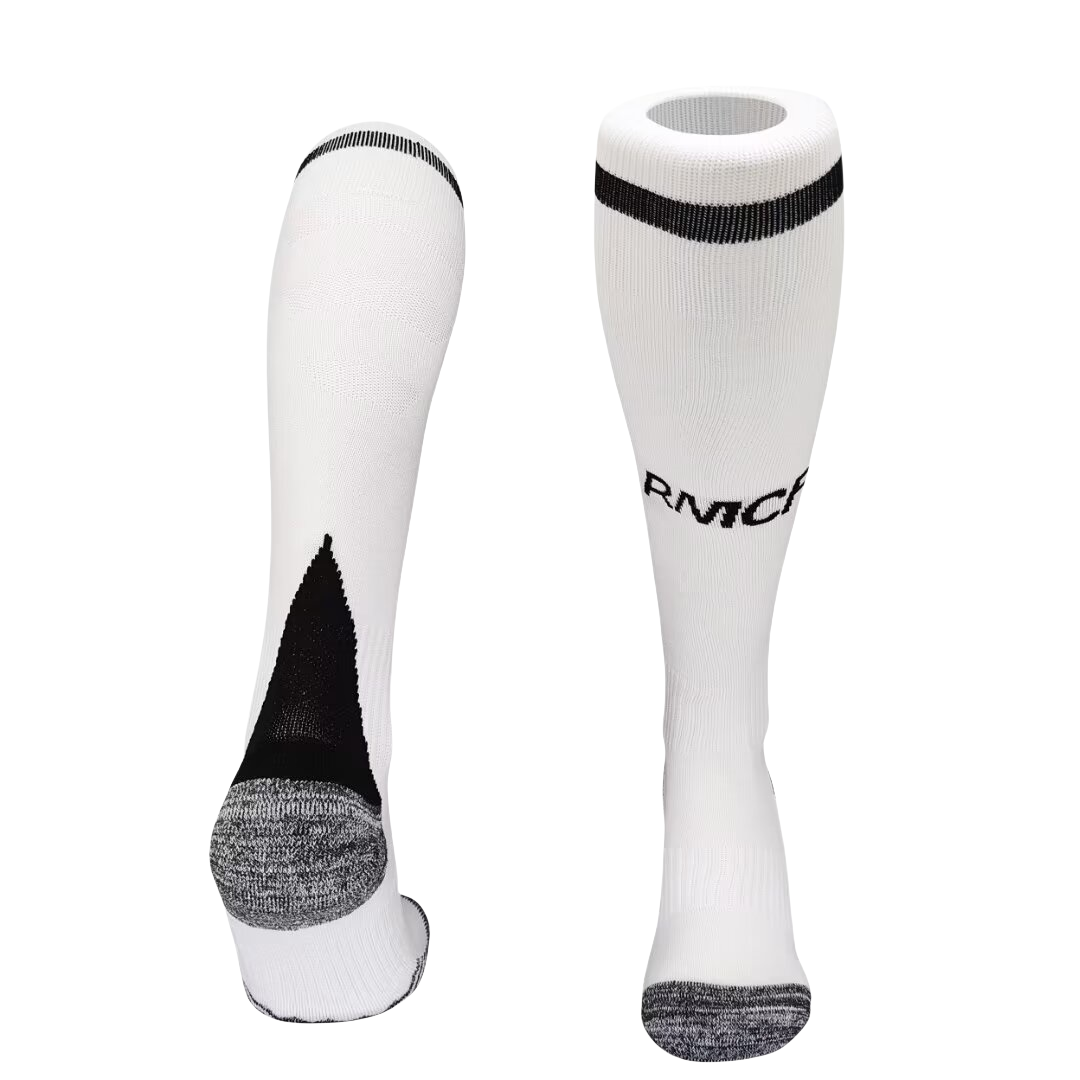 Real Madrid 24-25 Home Socks - White - ManixJersey