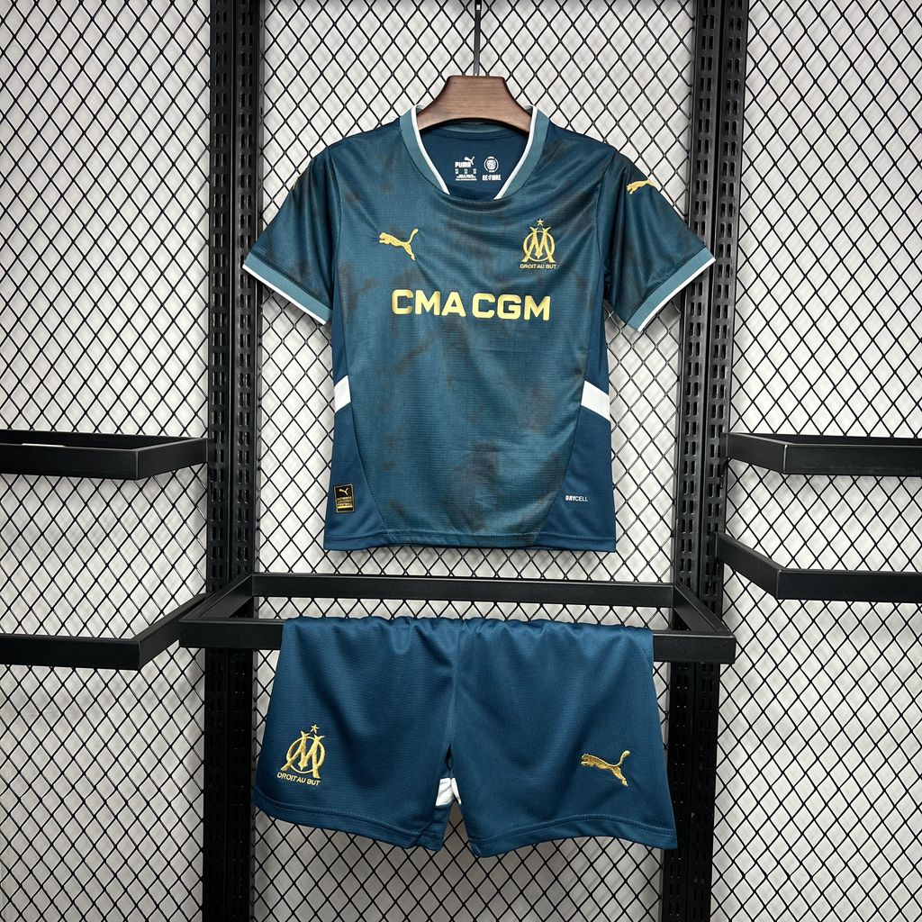 Marseille 24-25 Away Kids Kit - ManixJersey