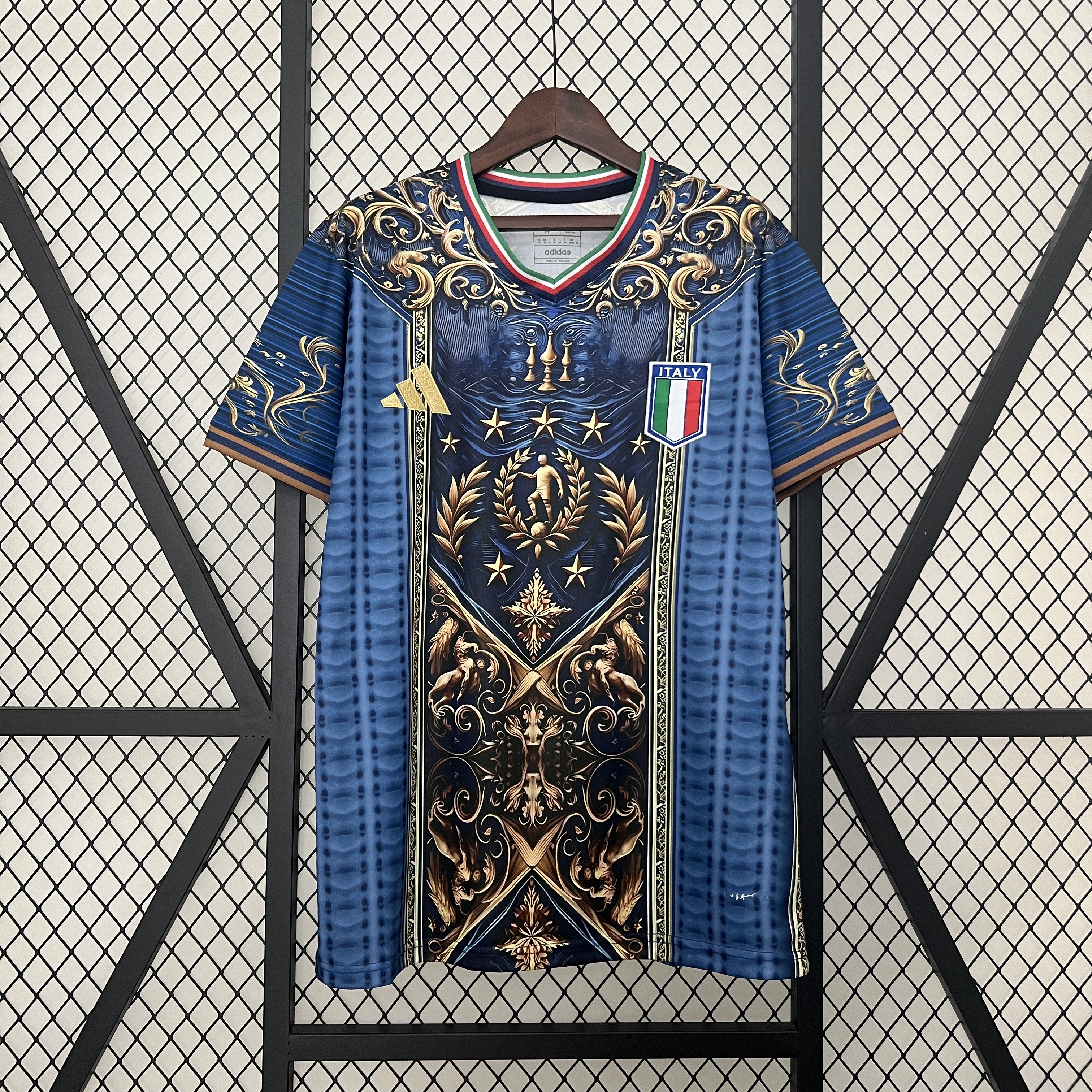 Italy 2024 Blue Mural Special Edition Jersey - Fans Version - ManixJersey