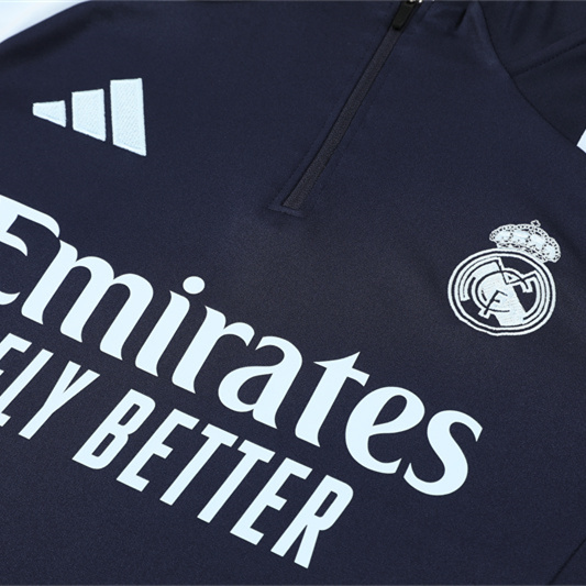 Real Madrid 24-25 Long Sleeve Training Set - Deep Blue - ManixJersey