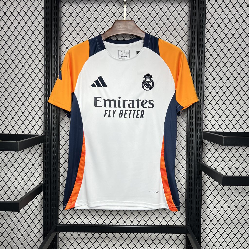Real Madrid 24-25 White Pre-Match Jersey - Fans Version - ManixJersey