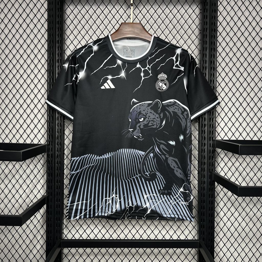 Real Madrid 24-25 Black Leopard Jersey - Fans Version - ManixJersey