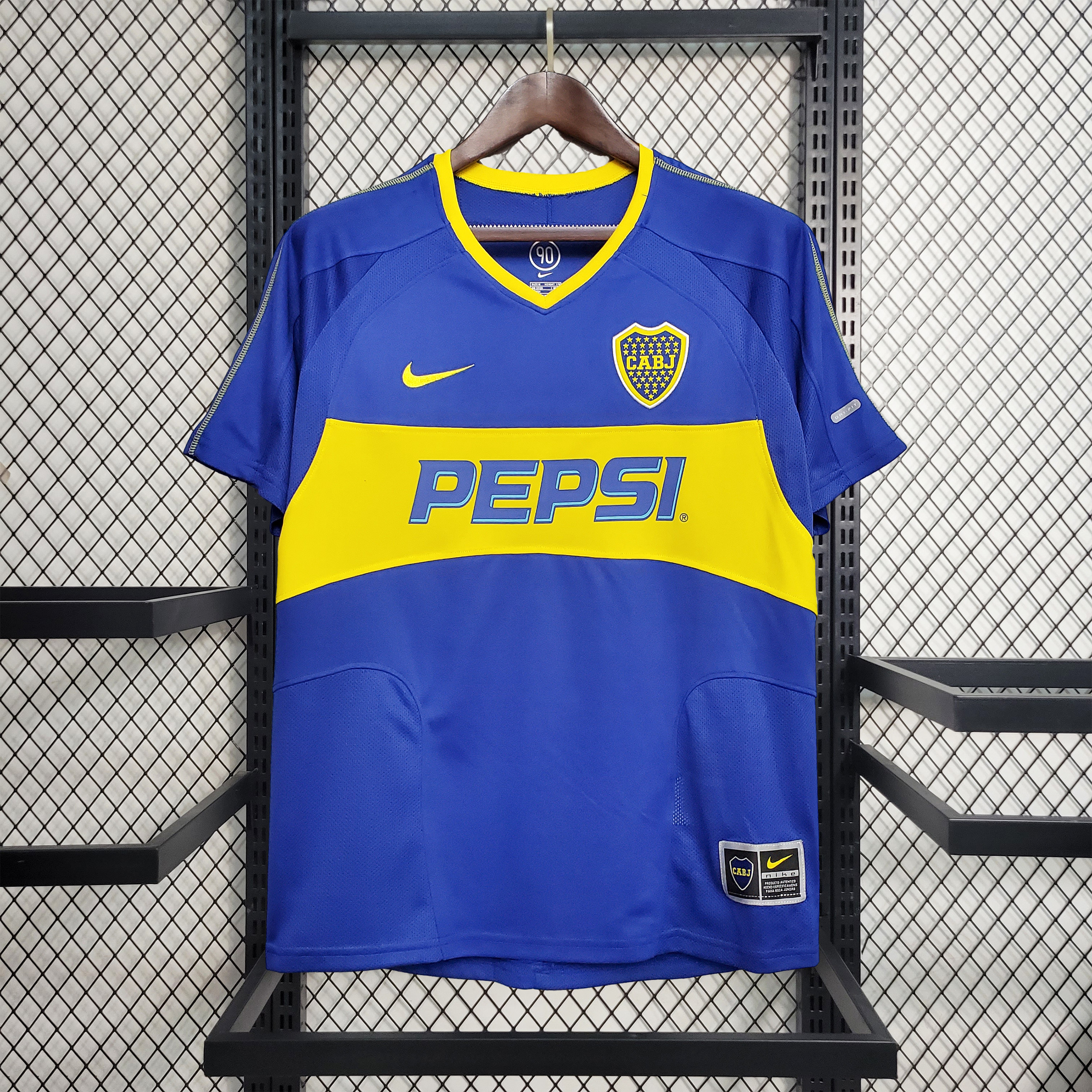 Retro Boca Juniors 2003-04 Home Stadium Jersey - ManixJersey