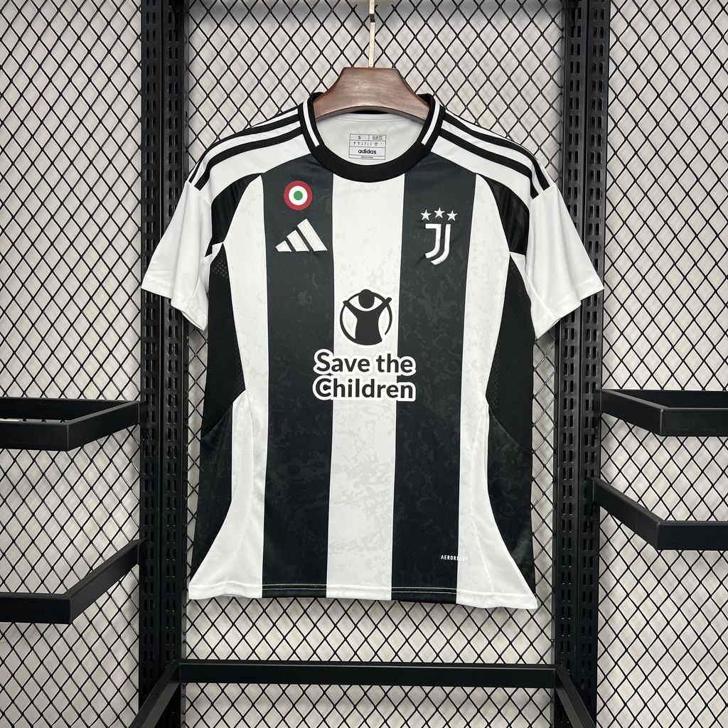 Juventus 24-25 Home Stadium Jersey With Chest Patch - Fans Version - ManixJersey