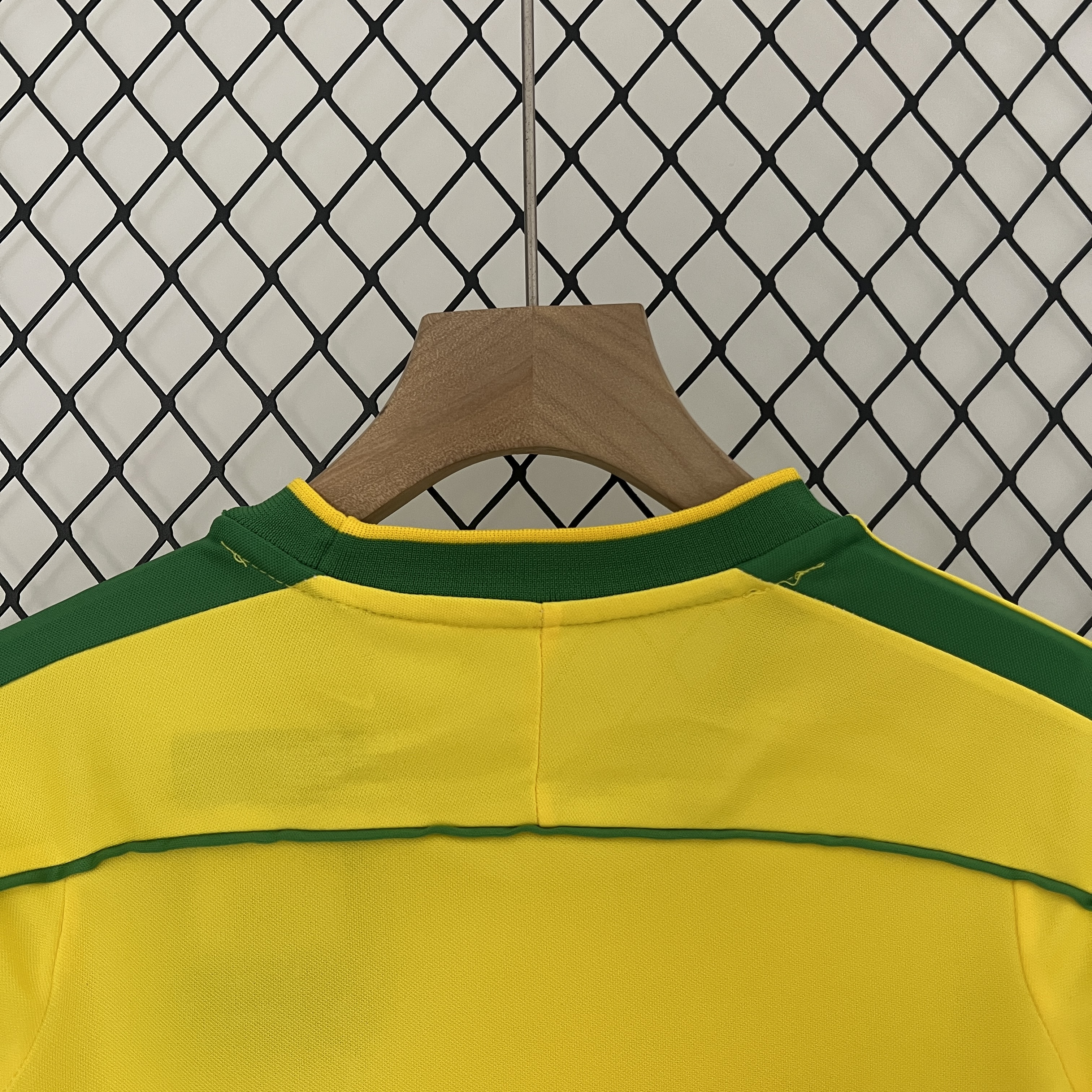 Retro Brazil 1998 Home Stadium Kids Kit - ManixJersey