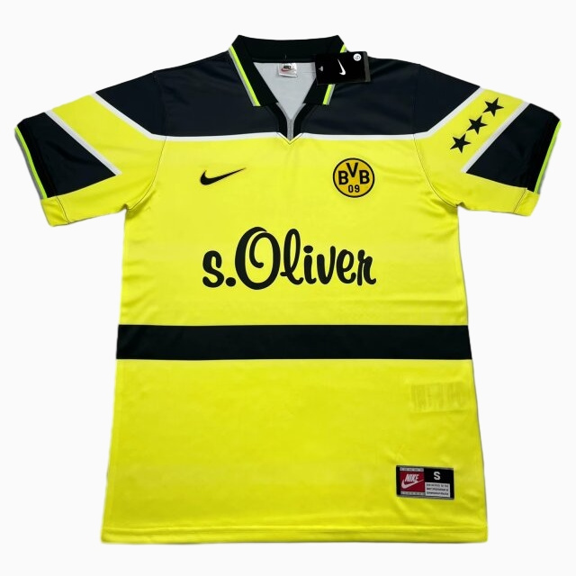 Retro Dortmund 1997-98 Home Stadium Jersey - ManixJersey