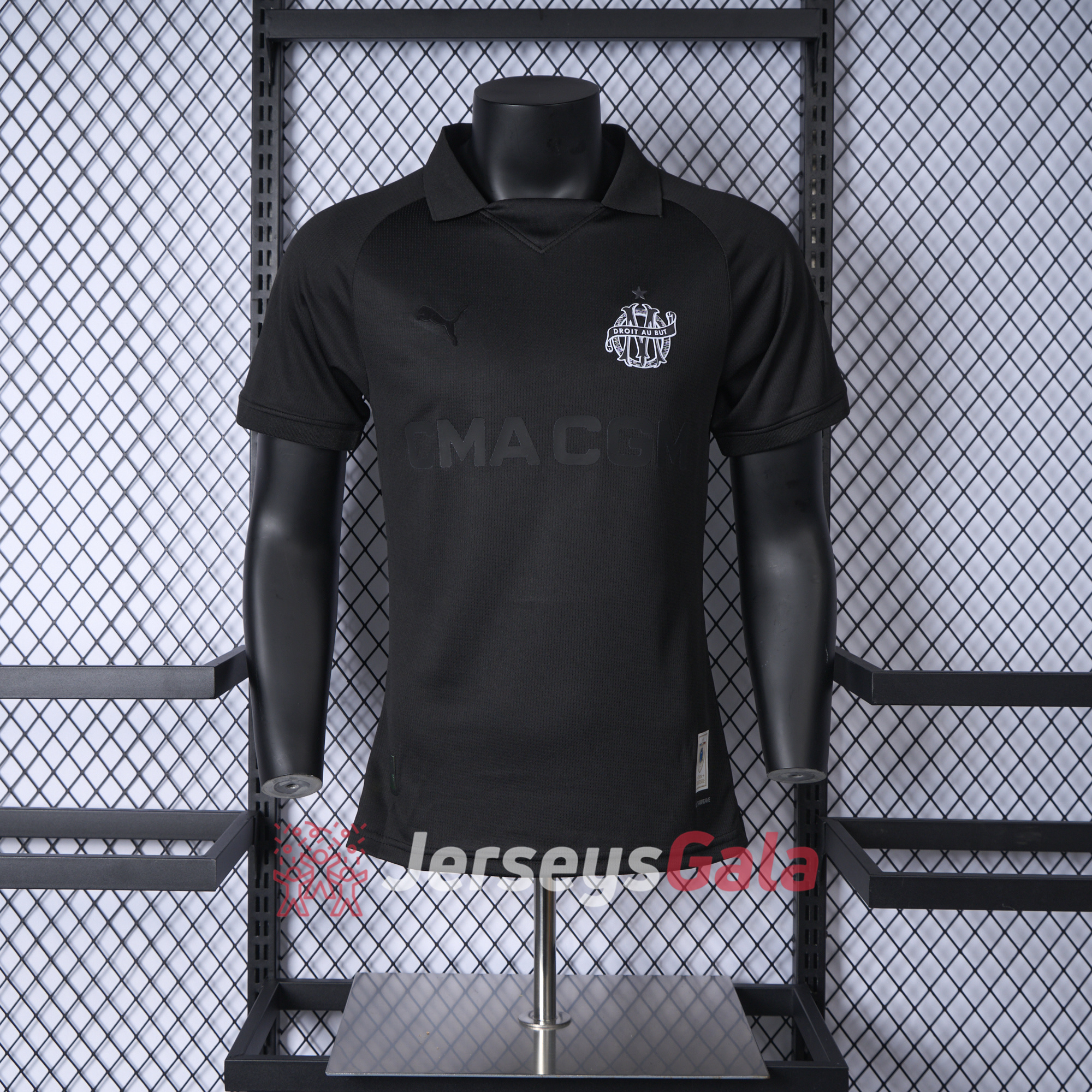 Marseille 24-25 125th Anniversary Black Jersey - Player Version - ManixJersey